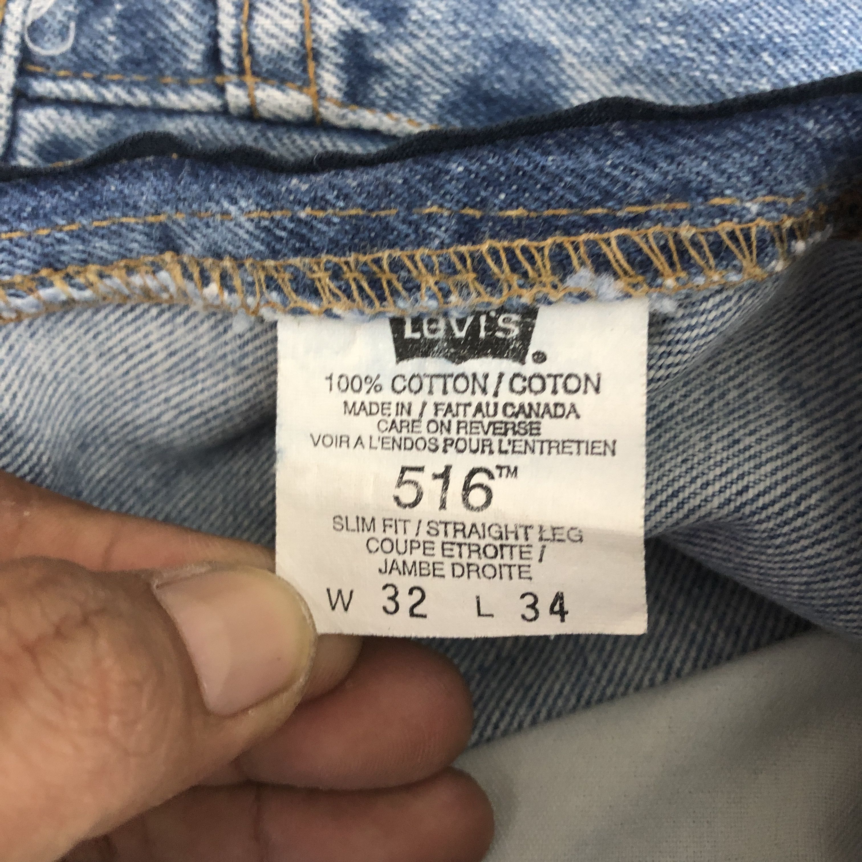 Levi's Vintage Levis Stonewash Jeans Levi's 516 Faded Ripped Denim Size US 30 / EU 46 - 10 Thumbnail