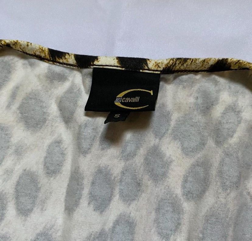 Designer × Just Cavalli × Vintage Vintage Just Cavalli Rhinestone Leopard Top Size S / US 4 / IT 40 - 3 Thumbnail