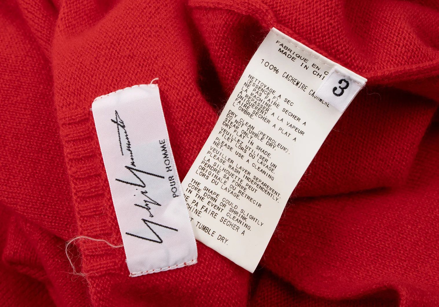 Yohji Yamamoto Yohji Yamamoto Logo Embroidered Cashmere Knit Vest Size US S / EU 44-46 / 1 - 11 Thumbnail