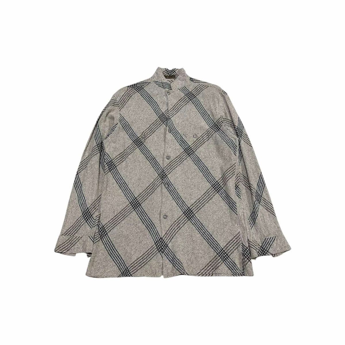 Yohji Yamamoto 🔥1986 Archived Y’s For Men Plaid Shirt Long Sleeve Size US L / EU 52-54 / 3 - 1 Thumbnail