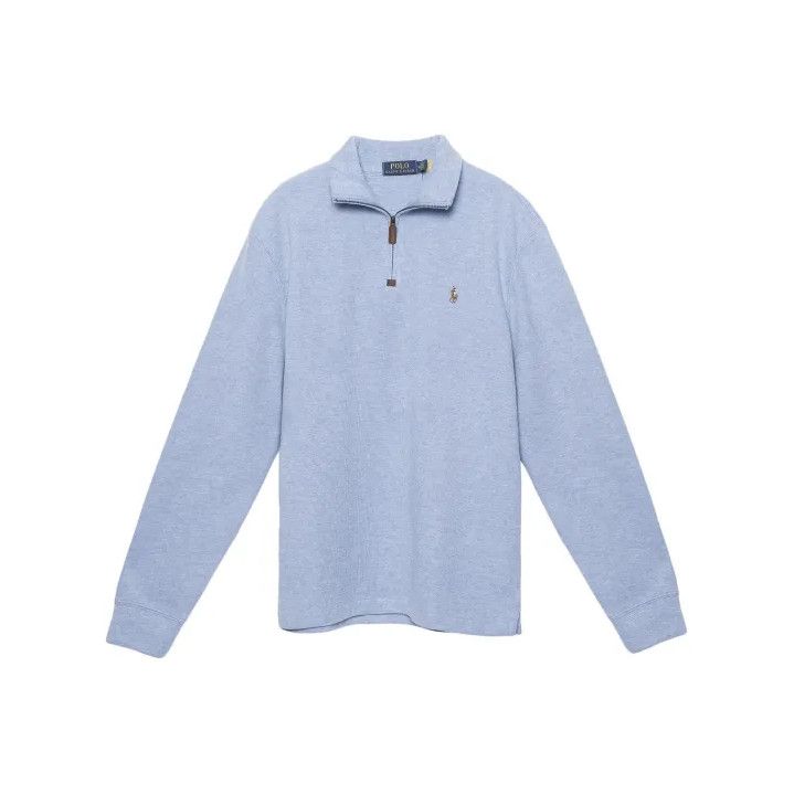 Polo Ralph Lauren Polo Ralph Lauren SS23 Men's Solid Half-Zip Logo Sweatshirt Size US L / EU 52-54 / 3 - 1 Thumbnail