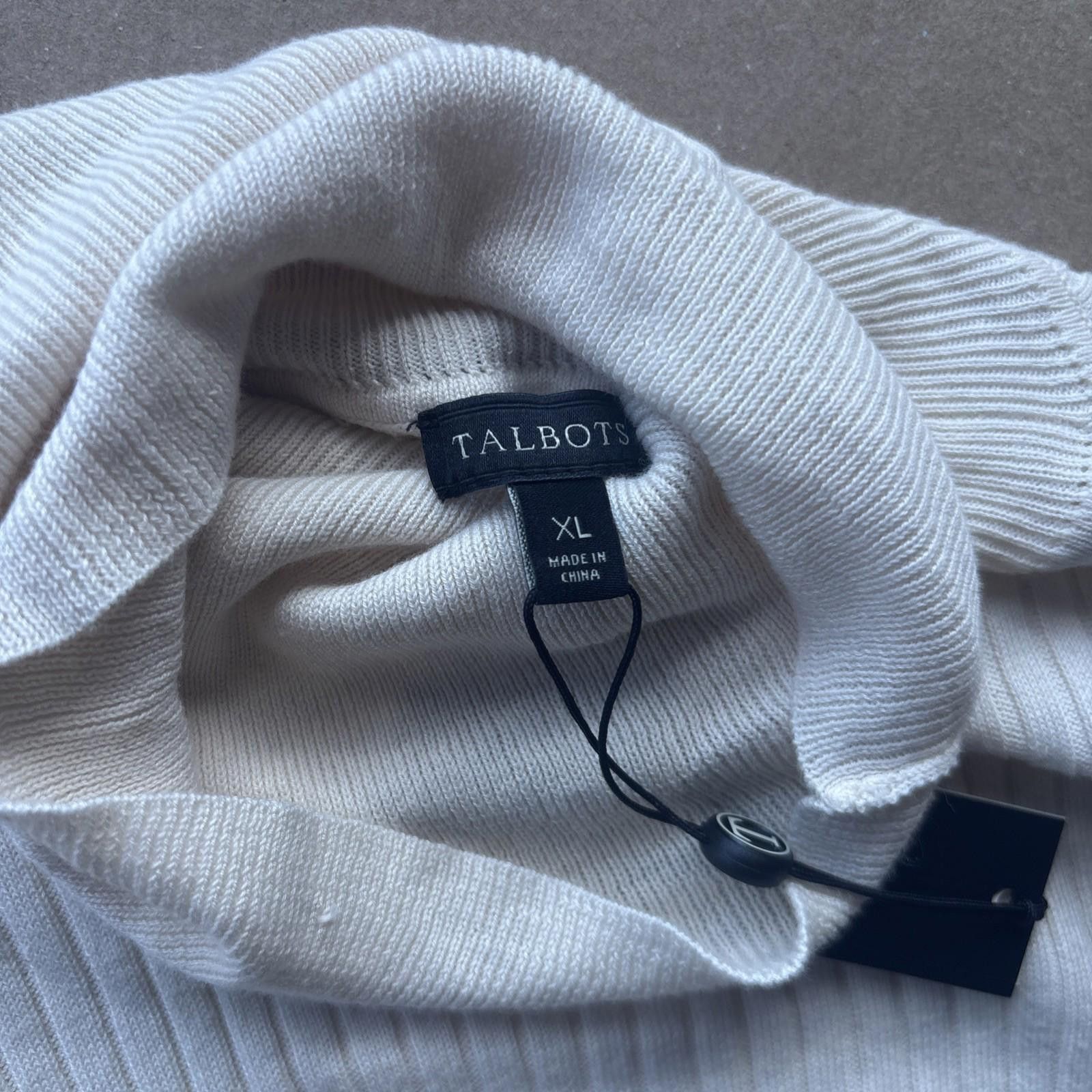 Other The Talbots Long Sleeve Turtleneck SIZE XL Solid White NWT Size XL / US 12-14 / IT 48-50 - 5 Thumbnail