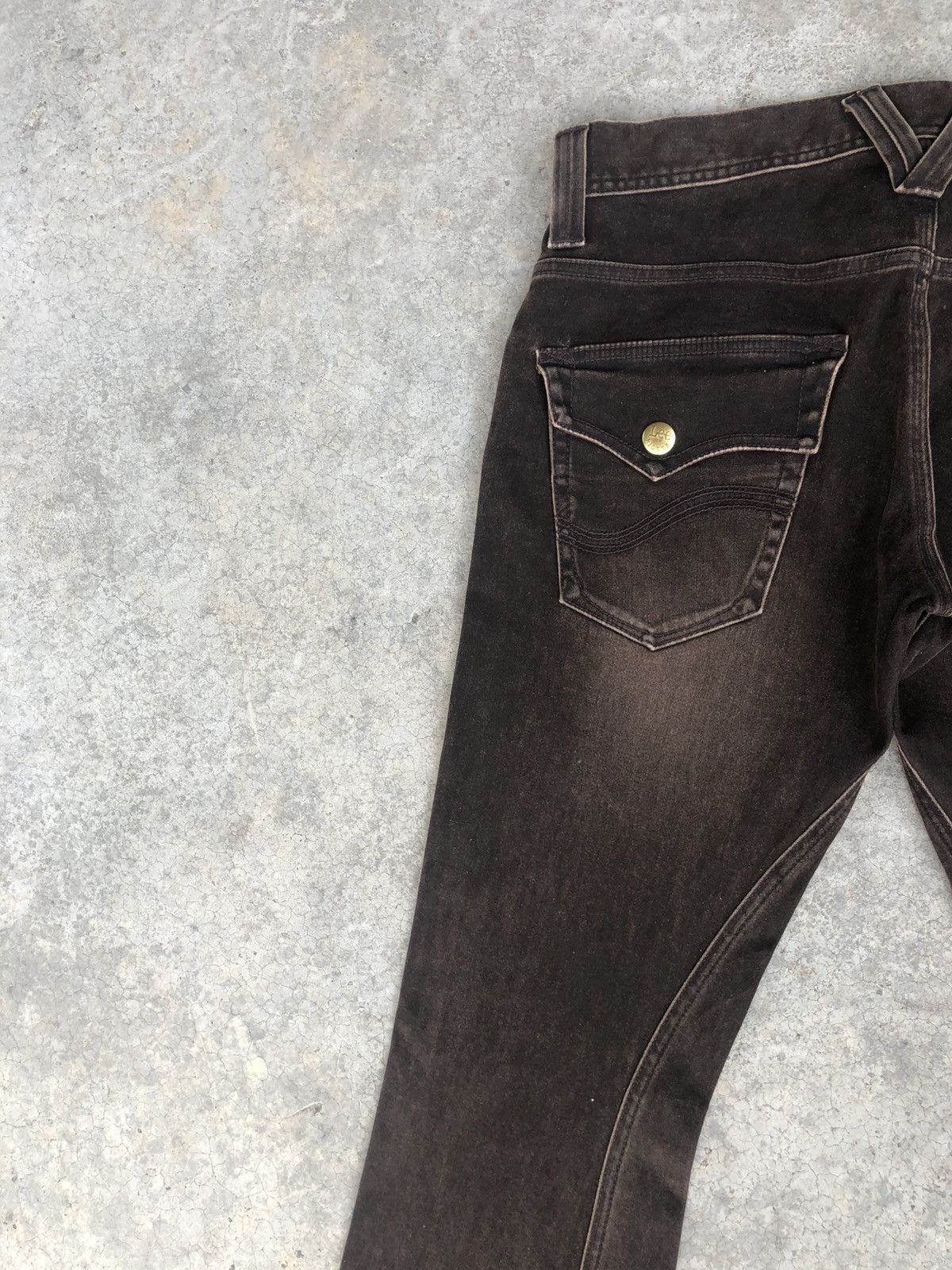 Lee Japanese Lee Flared Jeans Distressed Suede Size US 32 / EU 48 - 9 Thumbnail