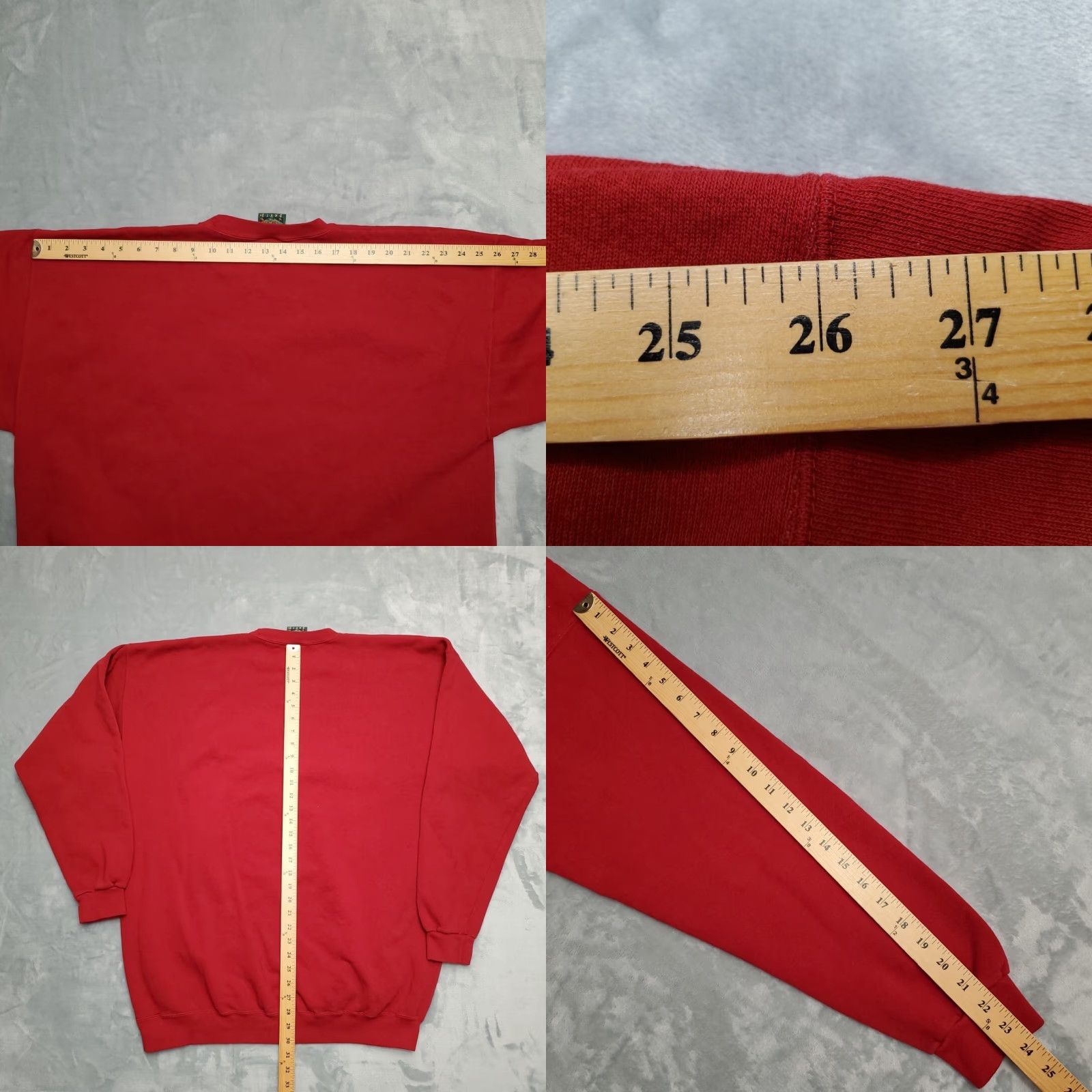 Vintage VTG Camp David Sweatshirt XL Truman Library Oversize Crewneck Y2K 90s Pullover Mens Red Cotton Blend Fleece Solid Crew Neck Vintage Size US XL / EU 56 / 4 - 8 Thumbnail