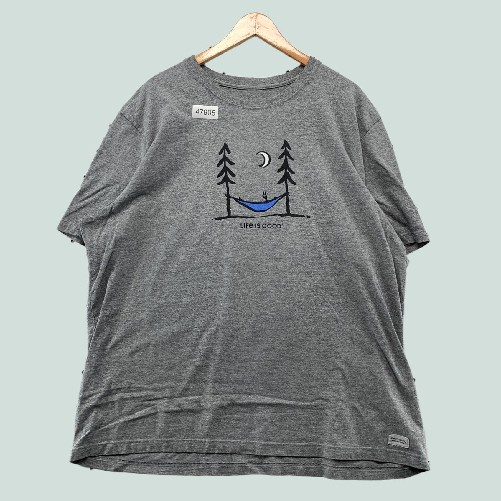 Life is Good Life is Good Crusher Tee Shirt Mens 3XL Gray Hammock Outdoor Short Sleeve Size US XXL / EU 58 / 5 - 1 Thumbnail