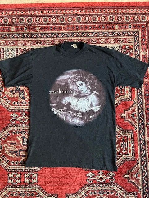 Band Tees Madonna Like A Virgin Vintage Tour 1985 Official T Shirt Size US M / EU 48-50 / 2 - 2 Thumbnail