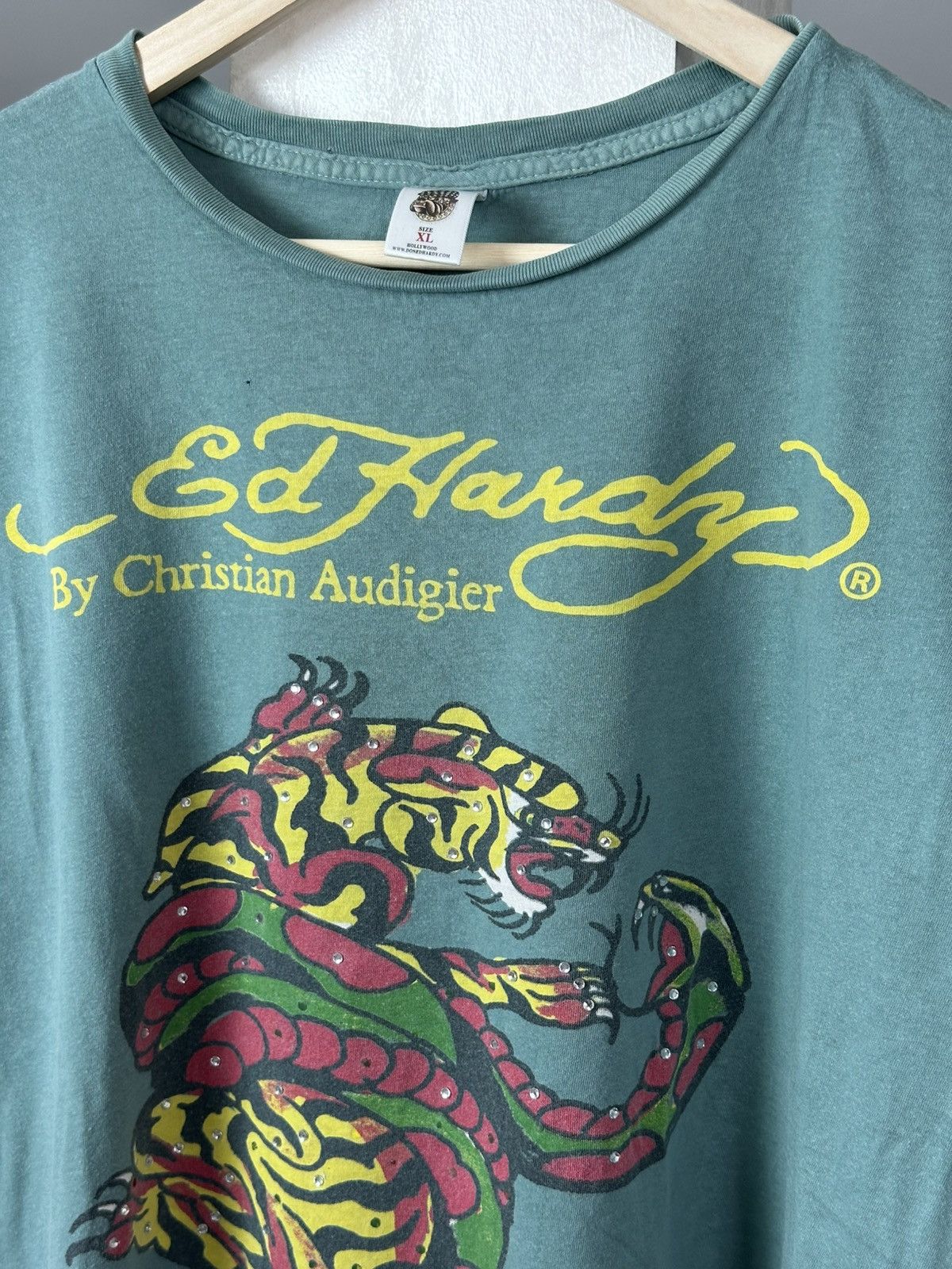Ed Hardy Ed Hardy Vintage Tiger Tee Y2K Logo Size US XL / EU 56 / 4 - 5 Thumbnail