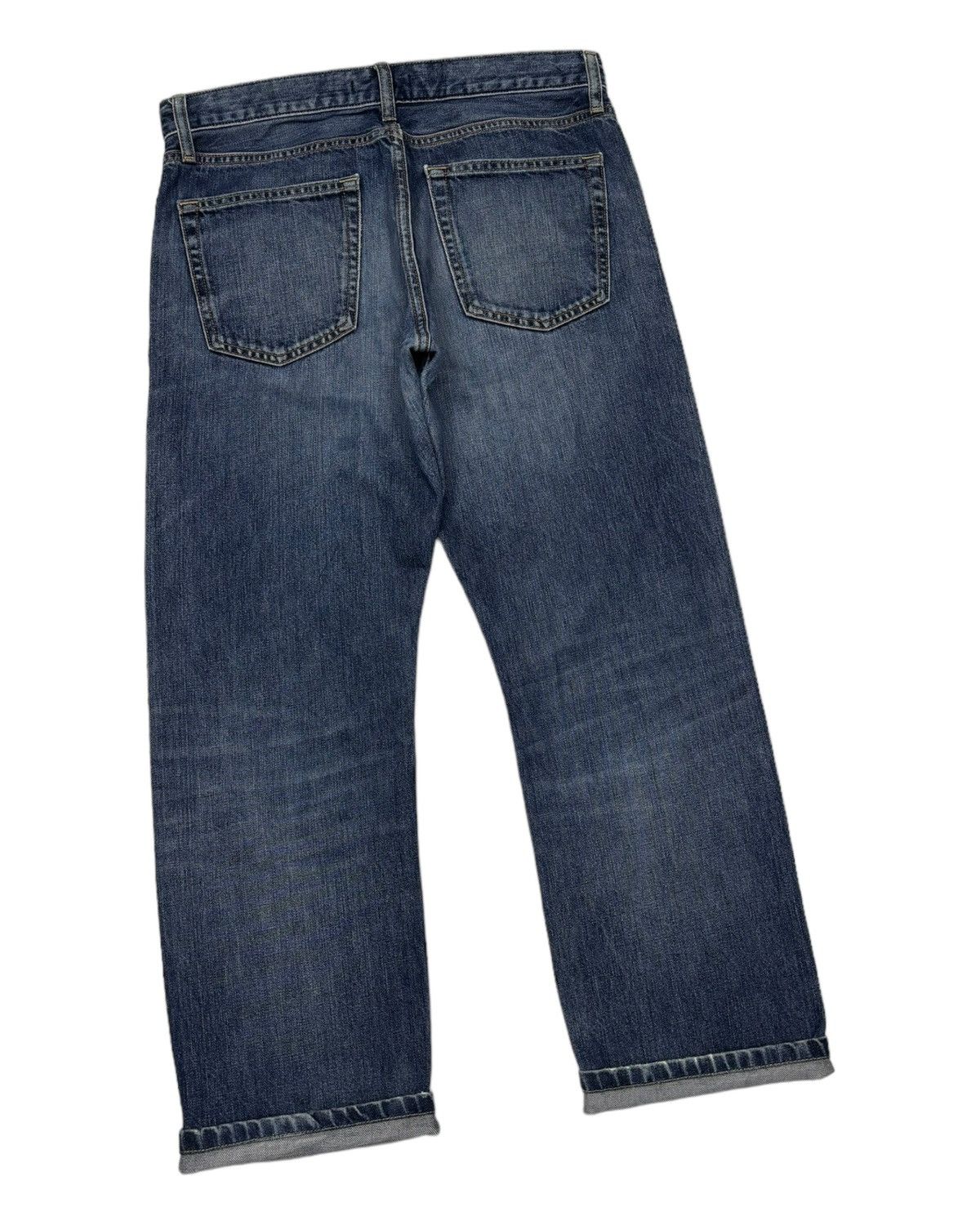 Kapital VINTAGE UNIQLO SELVEDGE DISTRESSED DENIM JEANS Size US 31 - 6 Thumbnail
