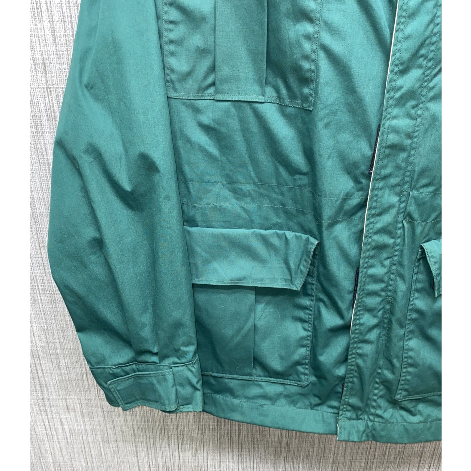 Altra Altra Mens Green Polyester/Cotton Full Zip Hooded Rain Jacket Size L Size US L / EU 52-54 / 3 - 4 Thumbnail