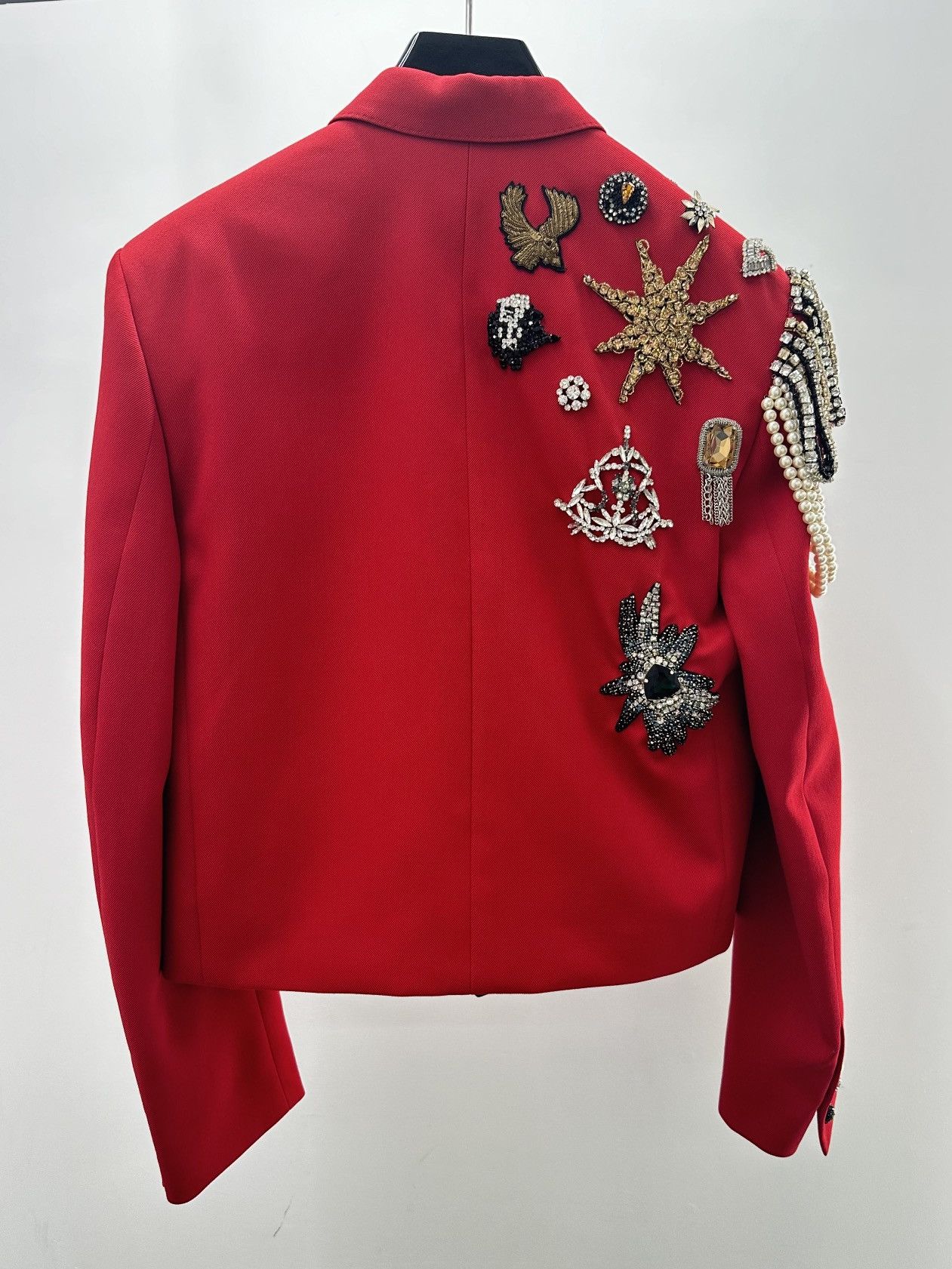 Celine × Hedi Slimane SS23 Loose Embroidered Military Jacket sz44 Size 44S - 2 Thumbnail