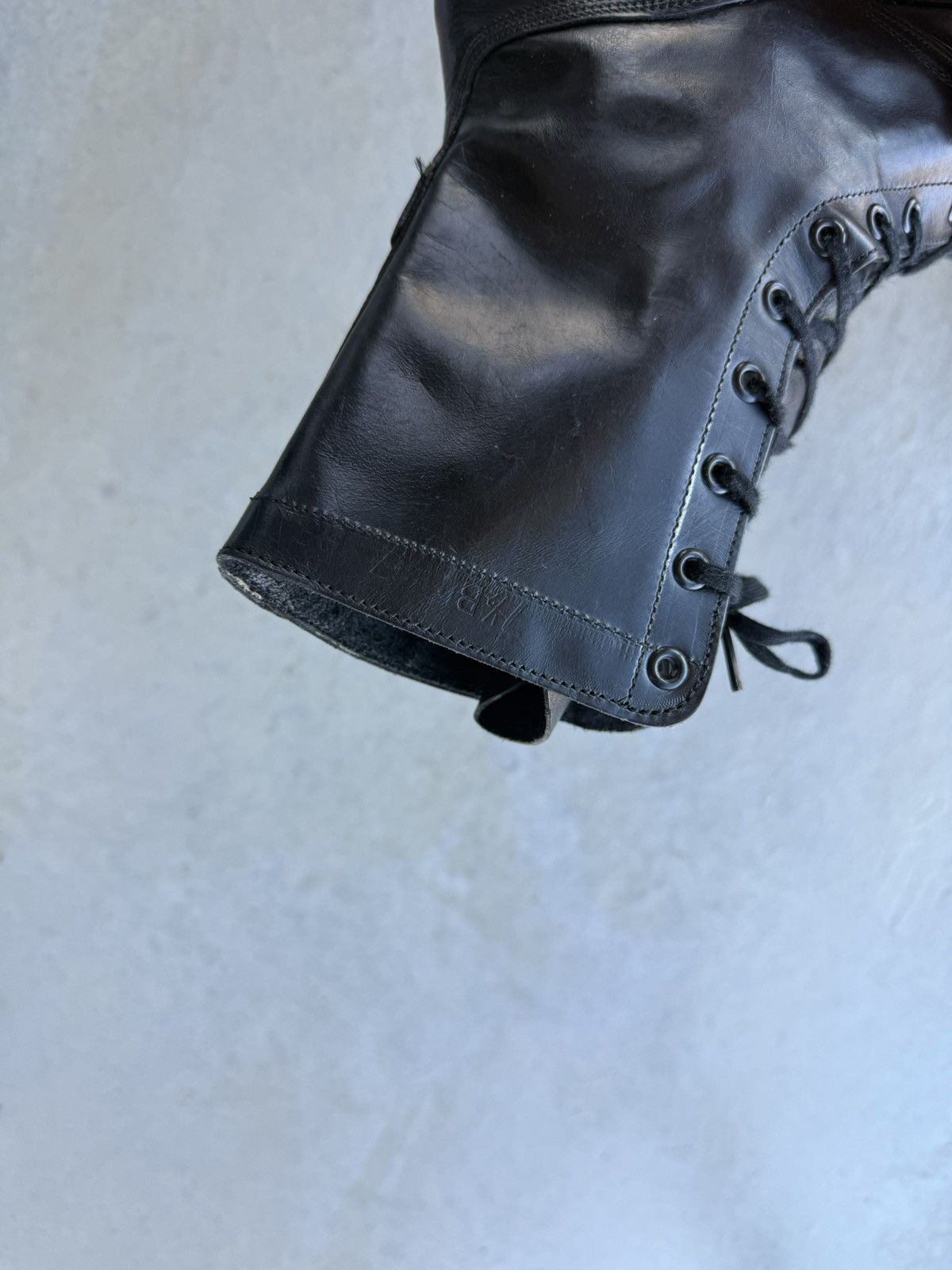 Vintage Vintage Military Black Leather Combat Boots Size US 7.5 / EU 40-41 - 6 Thumbnail
