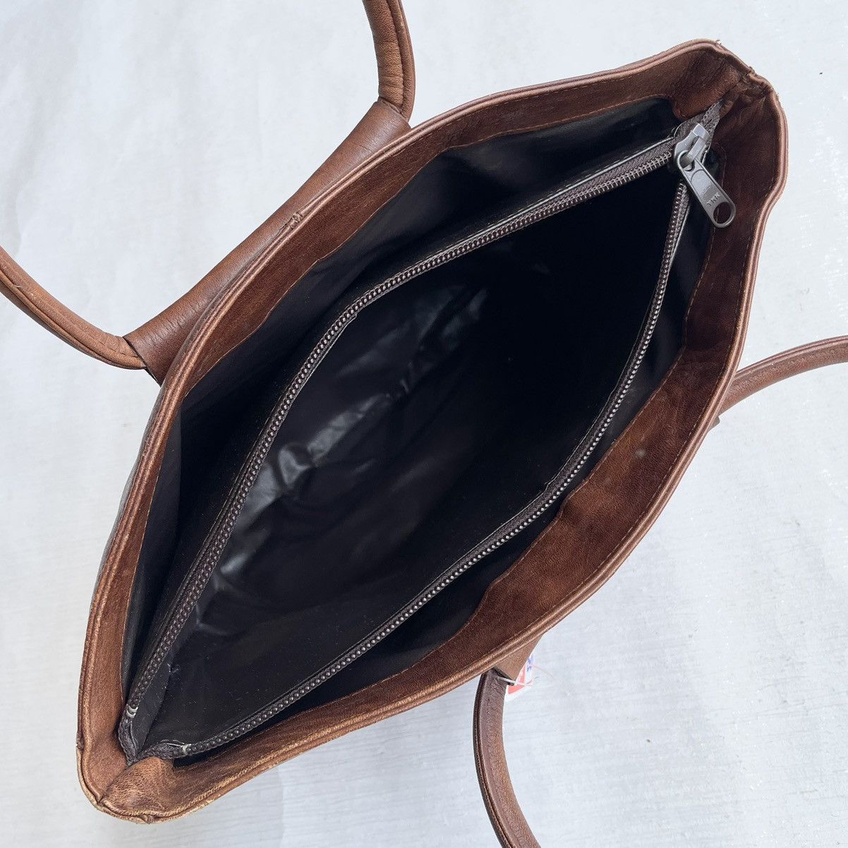 Japanese Brand × Leather Vintage Japan Leather Bag Size ONE SIZE - 12 Thumbnail
