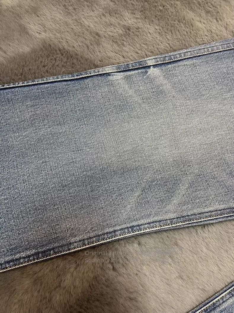 Other CELINE Washed Light Blue Faded Chain Straight Flare Jeans Size US 29 - 6 Thumbnail