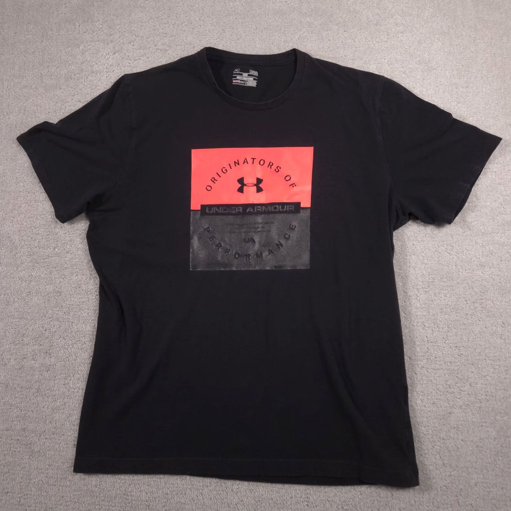 Under Armour Under Armour Shirt Mens Large Black Originators Of Performance Graphic Tee Loose Size US L / EU 52-54 / 3 - 2 Thumbnail