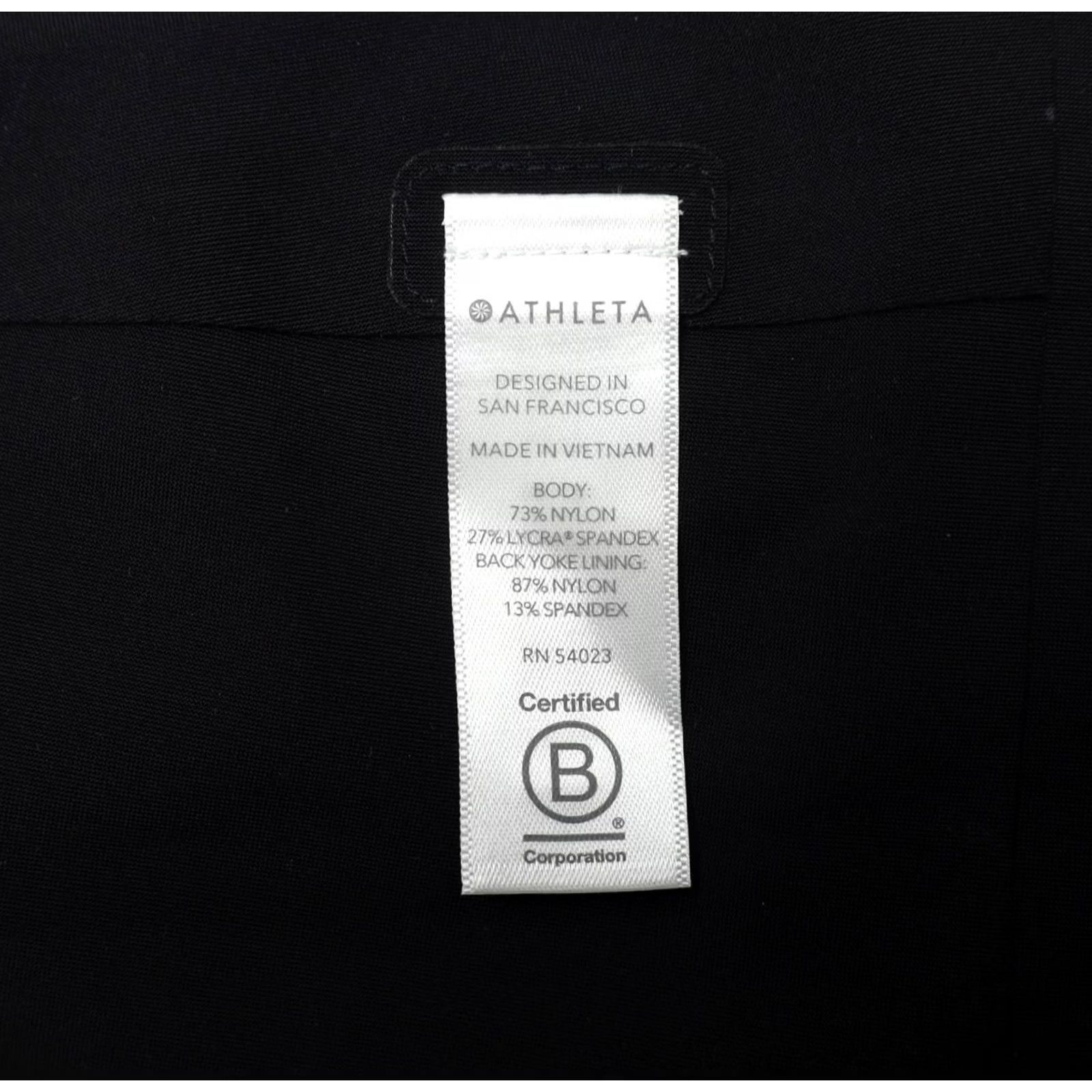Athleta Athleta Blazer Shirt Womens 4 Black Nylon Lightweight Pockets Zip Snap Closure Long Sleeve Classic 90s Style Size S / US 4 / IT 40 - 7 Thumbnail