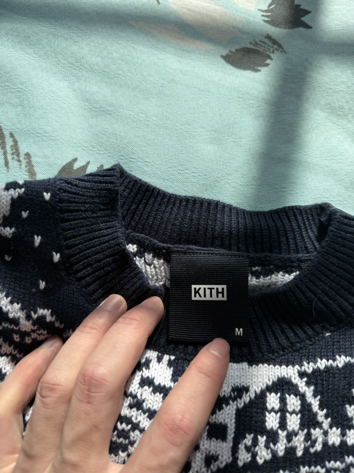 Kith Kith kuthmas sweater navy medium Size US M / EU 48-50 / 2 - 4 Thumbnail