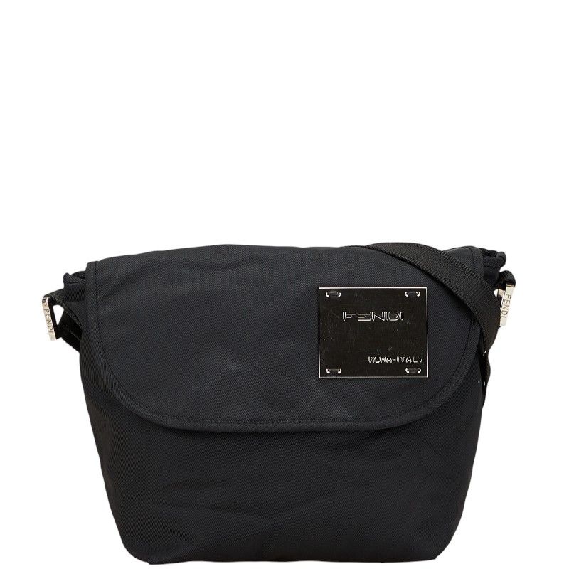 バッグ FENDI LOGO PLATE NYLON SHOULDER BAG Fendi Fendi Logo Plate Nylon Shoulder Bag Others Shoulder Bag DUTY