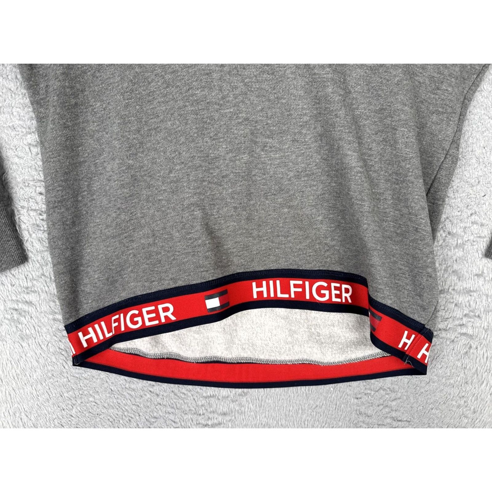 Tommy Hilfiger Tommy Hilfiger Hoodie Mens Small Gray Fleece Pullover Sweatshirt Logo Hem Sport Hoodie Pullover Mens Size US S / EU 44-46 / 1 - 5 Thumbnail