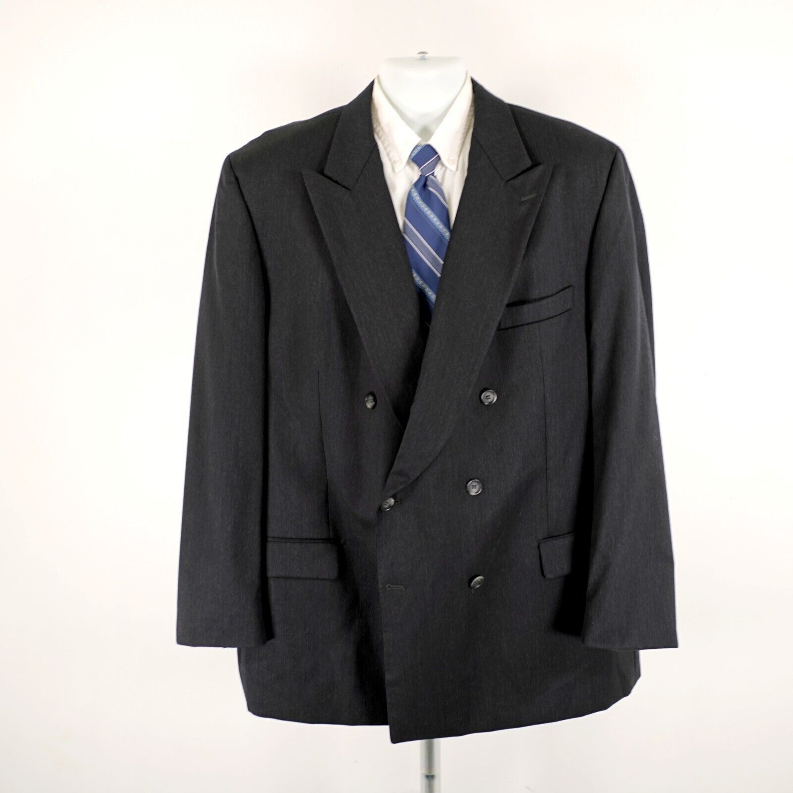 Joseph & Feiss Joseph & Feiss International Wool Black 50L Double Breasted Size 50L - 4 Thumbnail