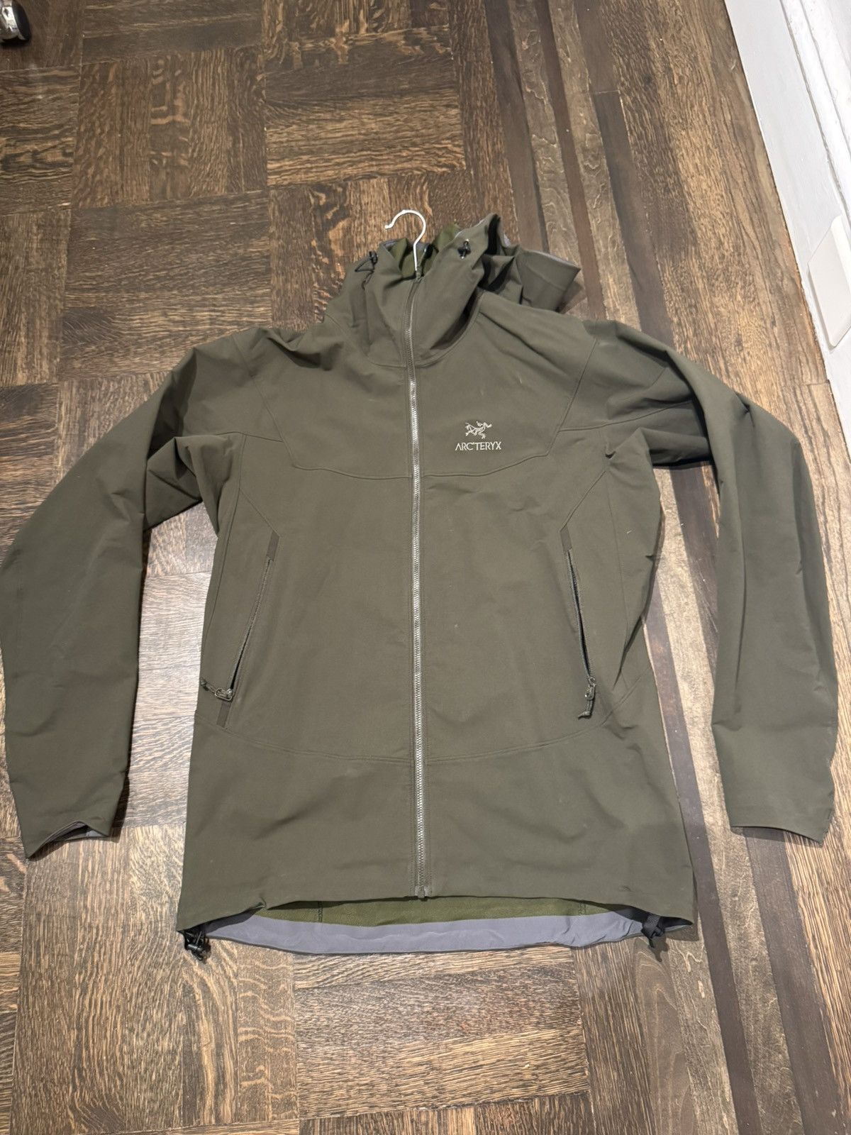 Arc’teryx Gamma LT Hoody Men’s Large - Olive Green Softshell