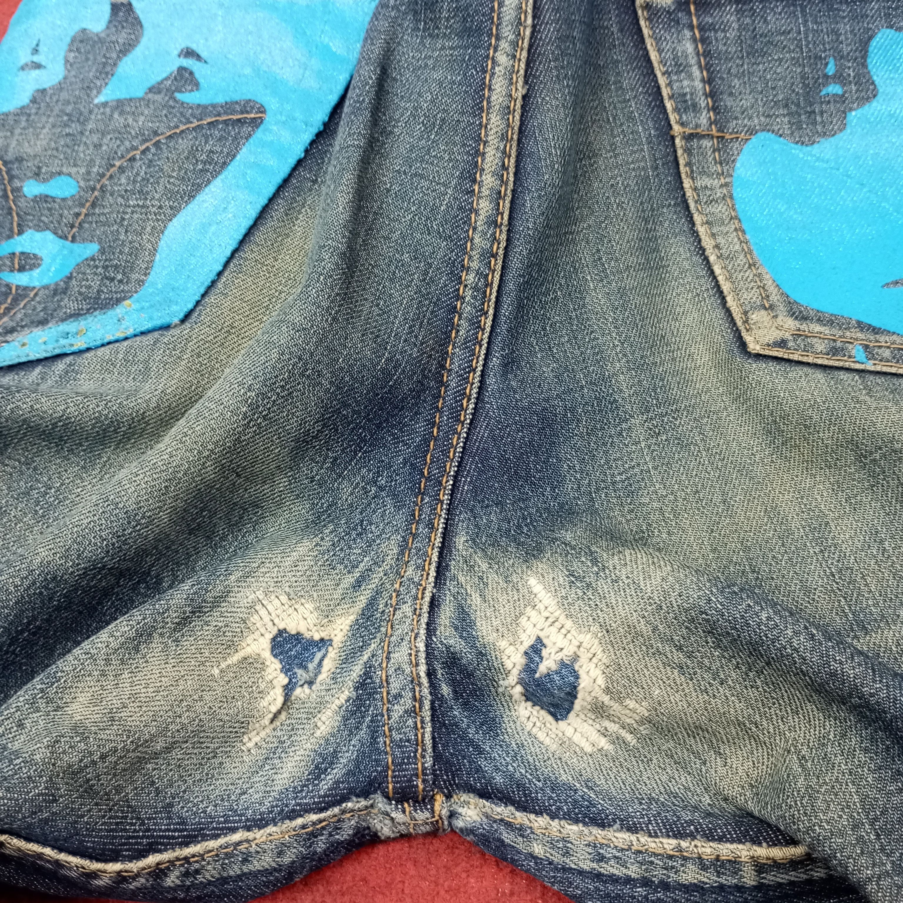 Hysteric Glamour Hysteric Glamour Japaense Brand Custom Art Jeans c252n4 Size US 29 - 15 Thumbnail