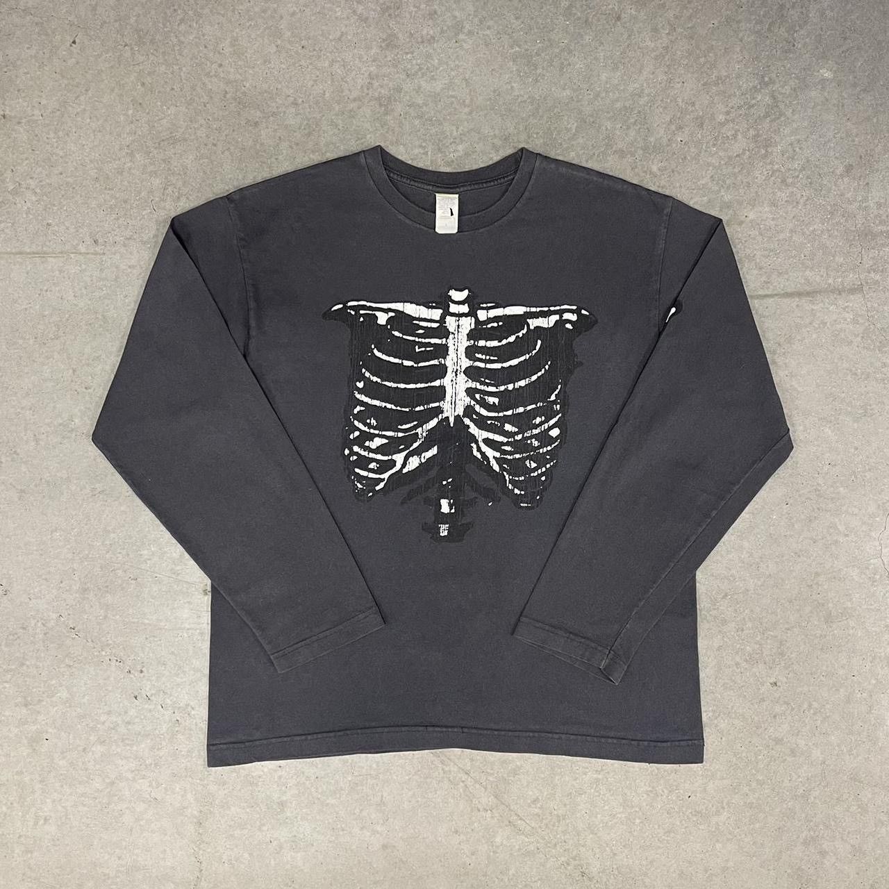 Other Crazy vintage Y2K punk grunge bones skeleton tshirt Size US L / EU 52-54 / 3 - 5 Thumbnail