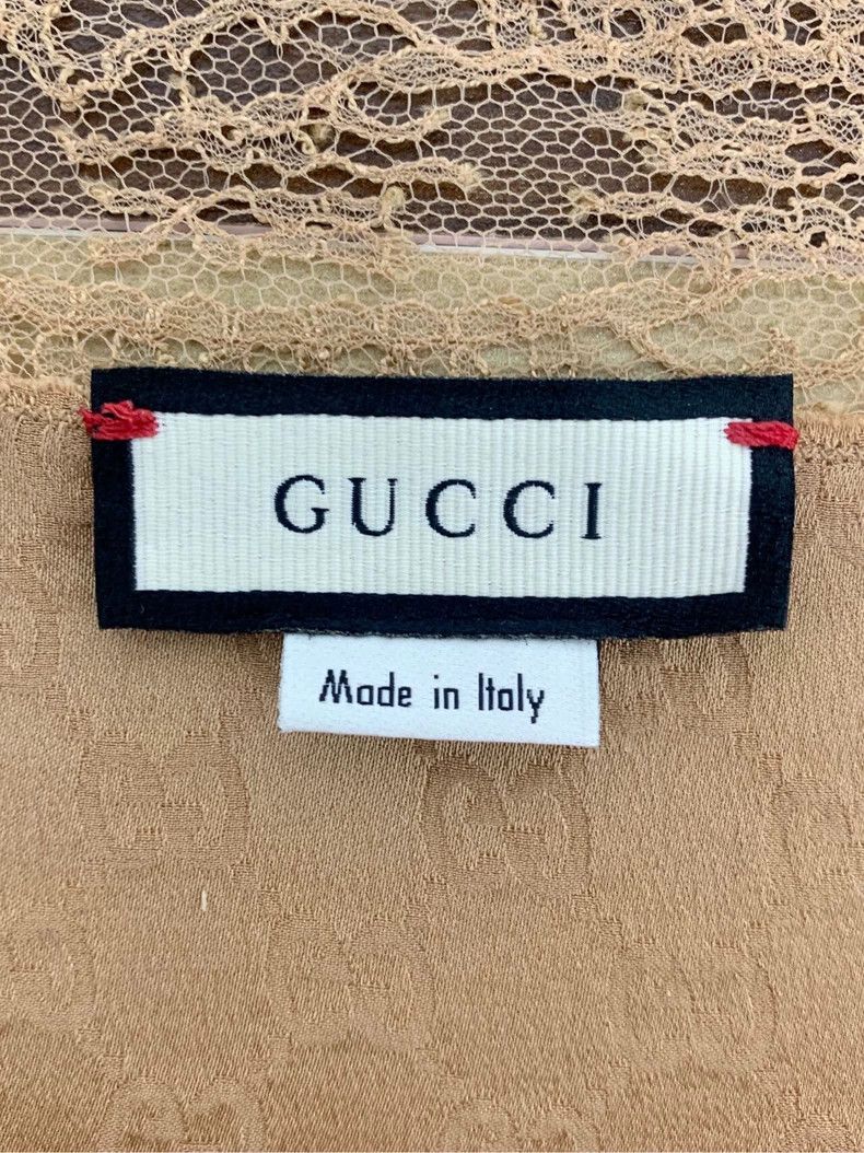 Gucci Gucci Brown logo dark pattern full print V-neck sleeveless Size L / US 10 / IT 46 - 3 Thumbnail
