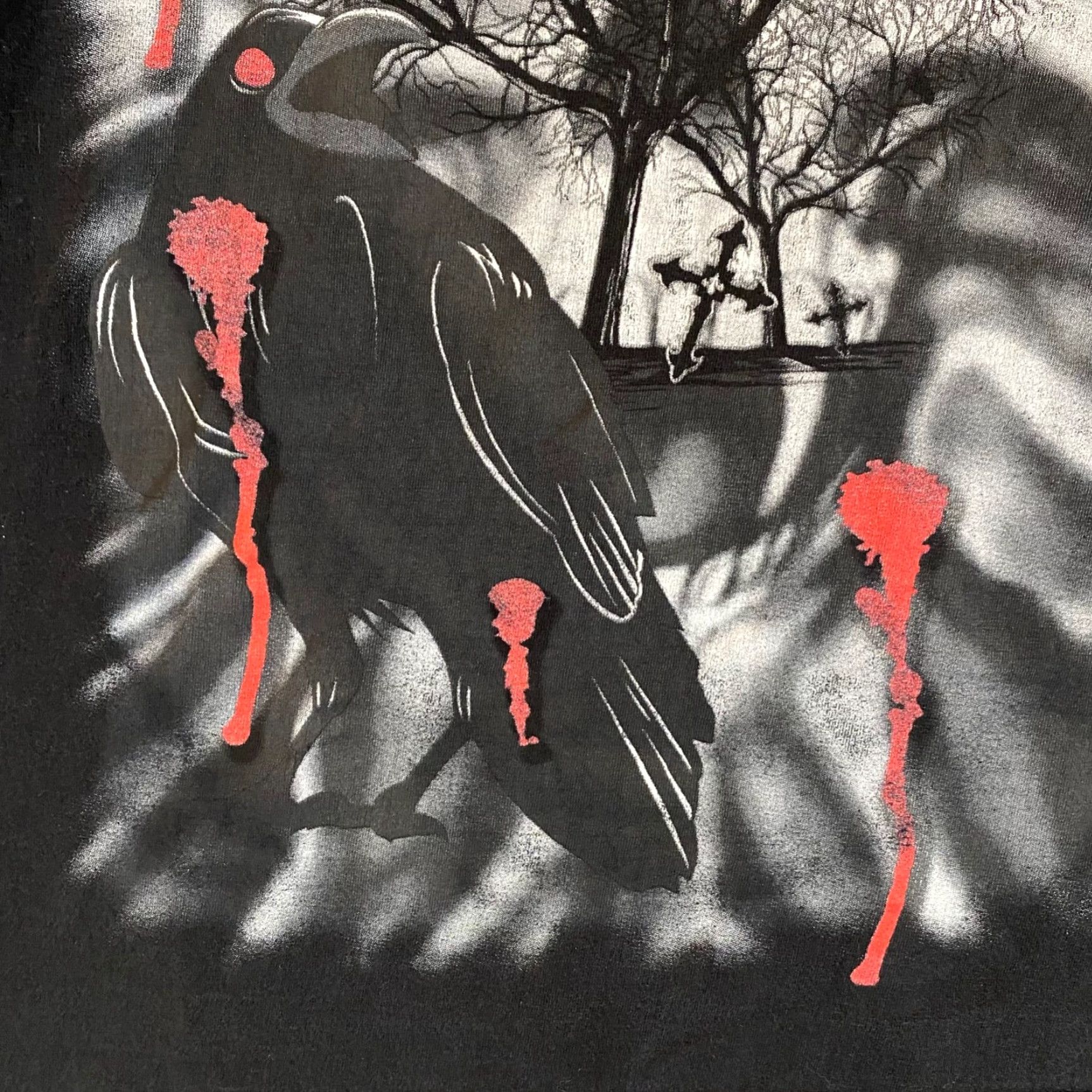 Vintage Death Tour Shirt Mens 2XL Black Band Tee Short Sleeve Metal Crow Skull Graphic Shirt Mens 2XL Black Band Tee Short Sleeve Metal Crow Skull Graphic Size US XXL / EU 58 / 5 - 4 Thumbnail
