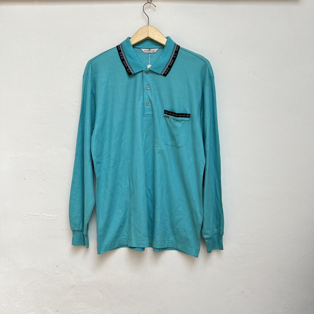 Balenciaga Vintage Dead Stock Balenciaga Polo Shirt Size US L / EU 52-54 / 3 - 1 Thumbnail