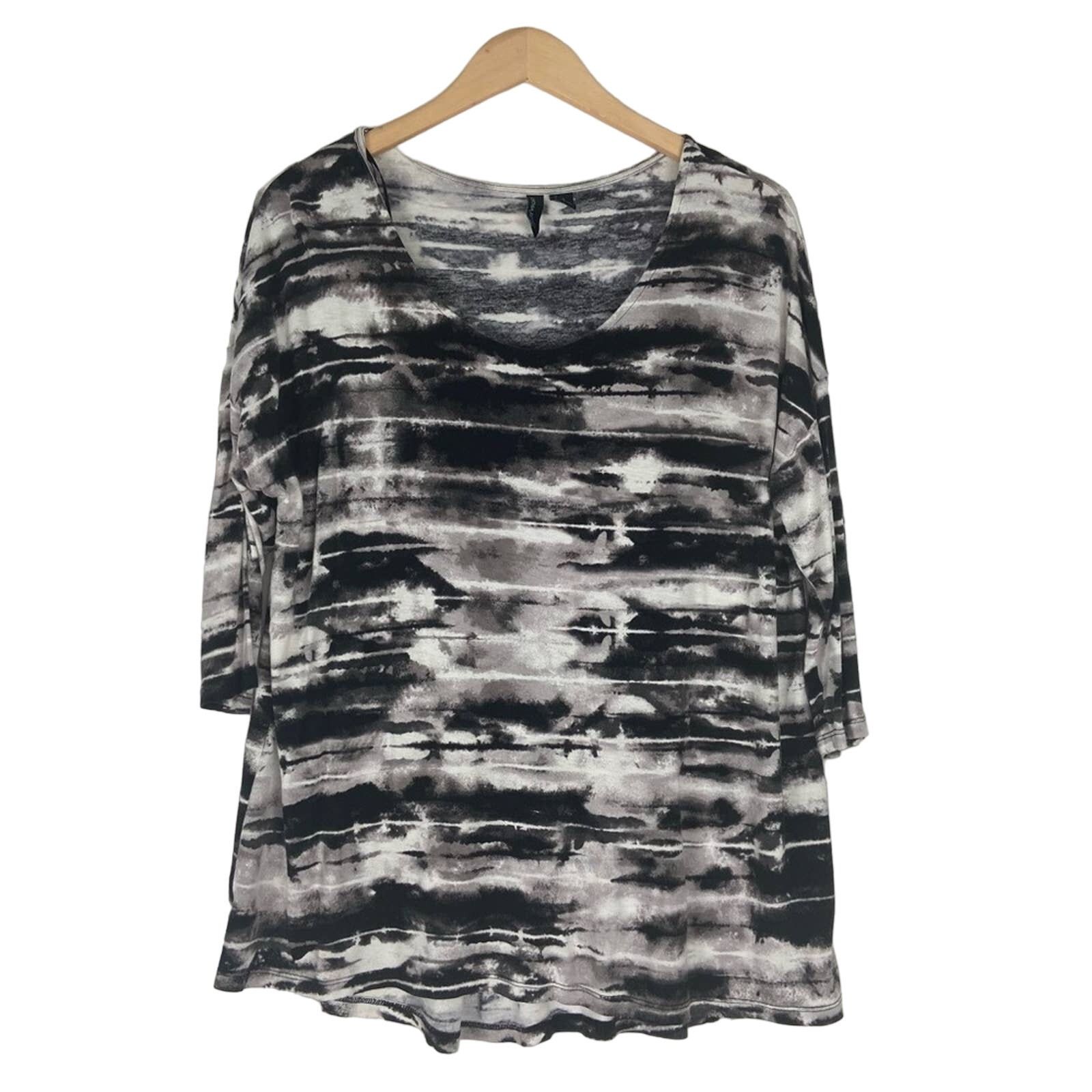 Cynthia Rowley Cynthia Rowley Women's Hi Low Tunic Short Sleeve Size 1X Size XL / US 12-14 / IT 48-50 - 1 Thumbnail