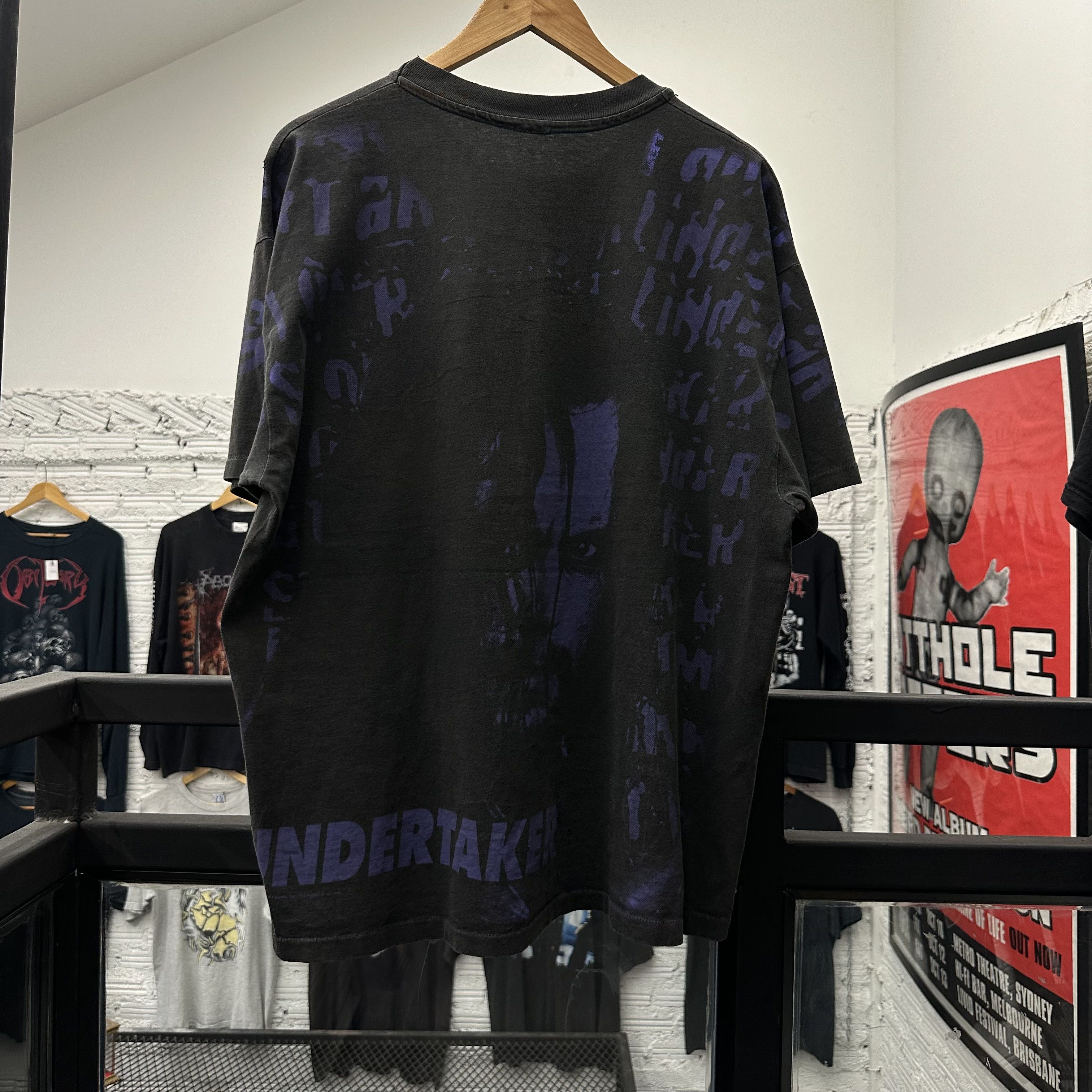 WWF THE UNDERTAKER WWF Vintage 90s All Overprint Shirt Size US XL / EU 56 / 4 - 5 Thumbnail