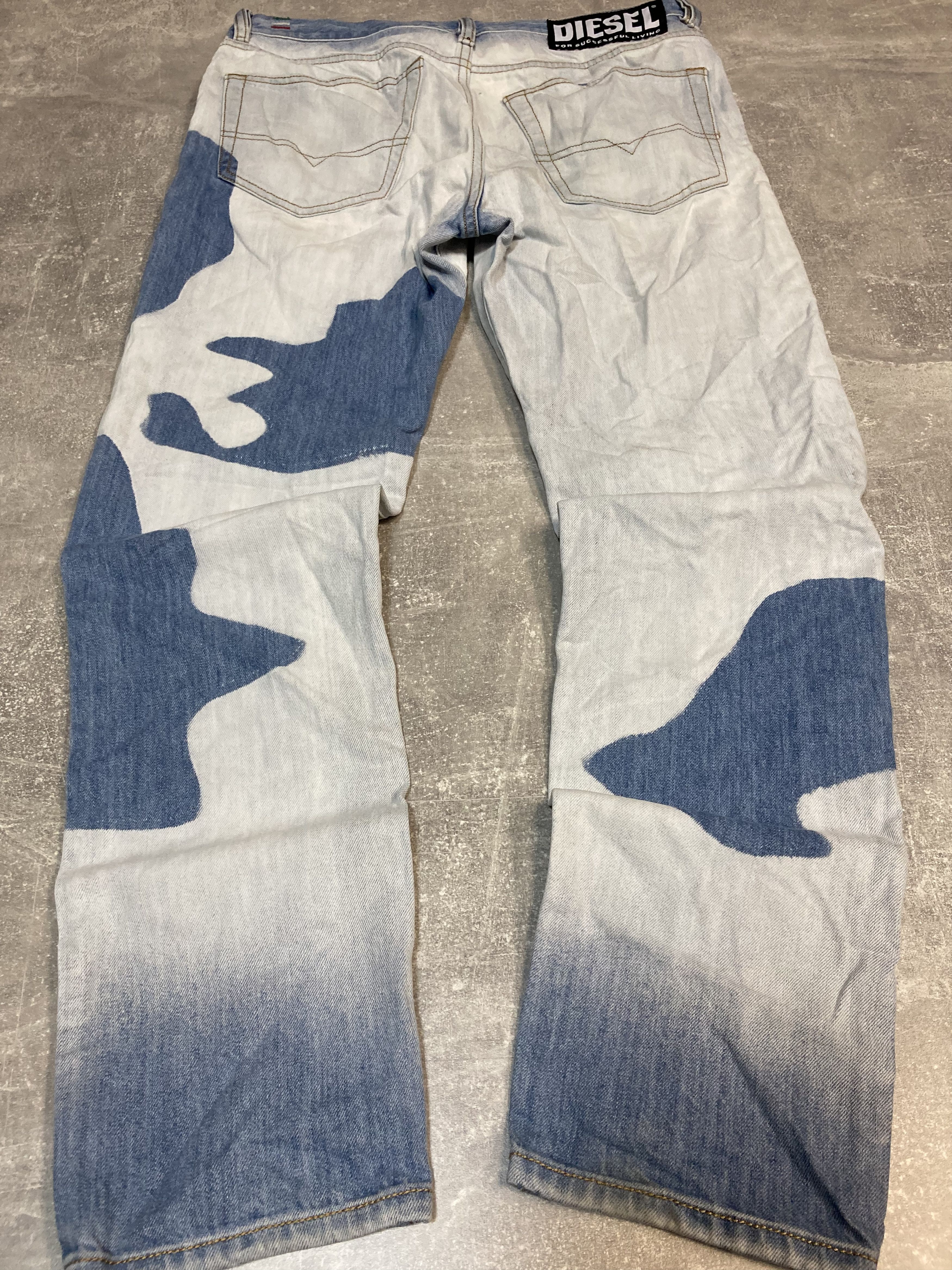 Diesel Diesel avant garde opium distressed cow pattern slim jeans Size US 31 - 3 Thumbnail