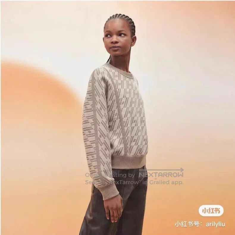 Hermes Hermes Spring/Summer 2023 double-sided cashmere sweater, r Size S / US 4 / IT 40 - 7 Thumbnail