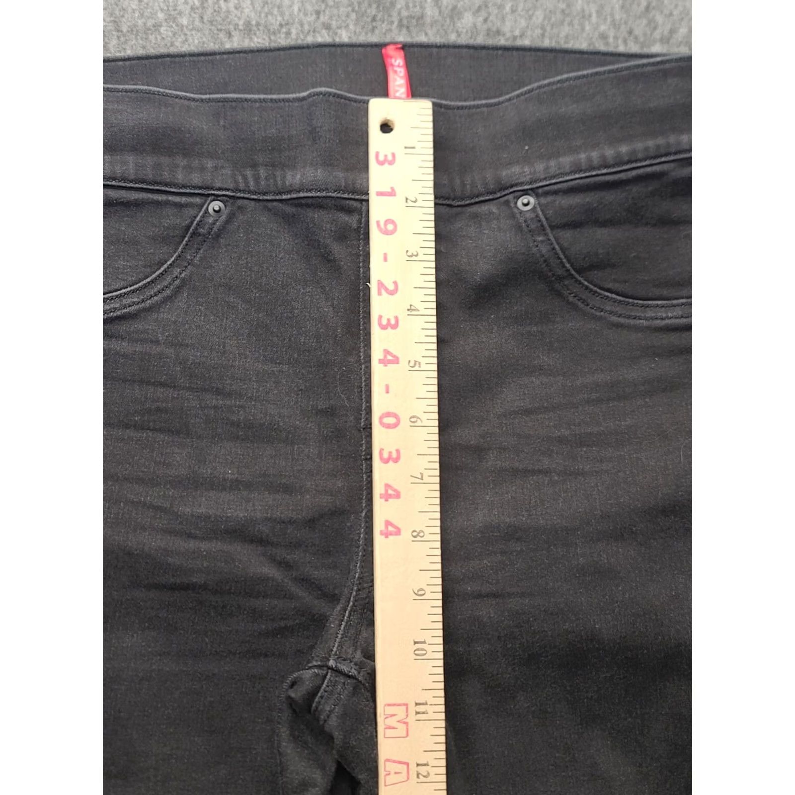 Spanx Spanx Jeans Womens M Skinny Fit Shapewear Ankle High Rise Mom Distressed Black Size 32" / US 10 / IT 46 - 4 Thumbnail