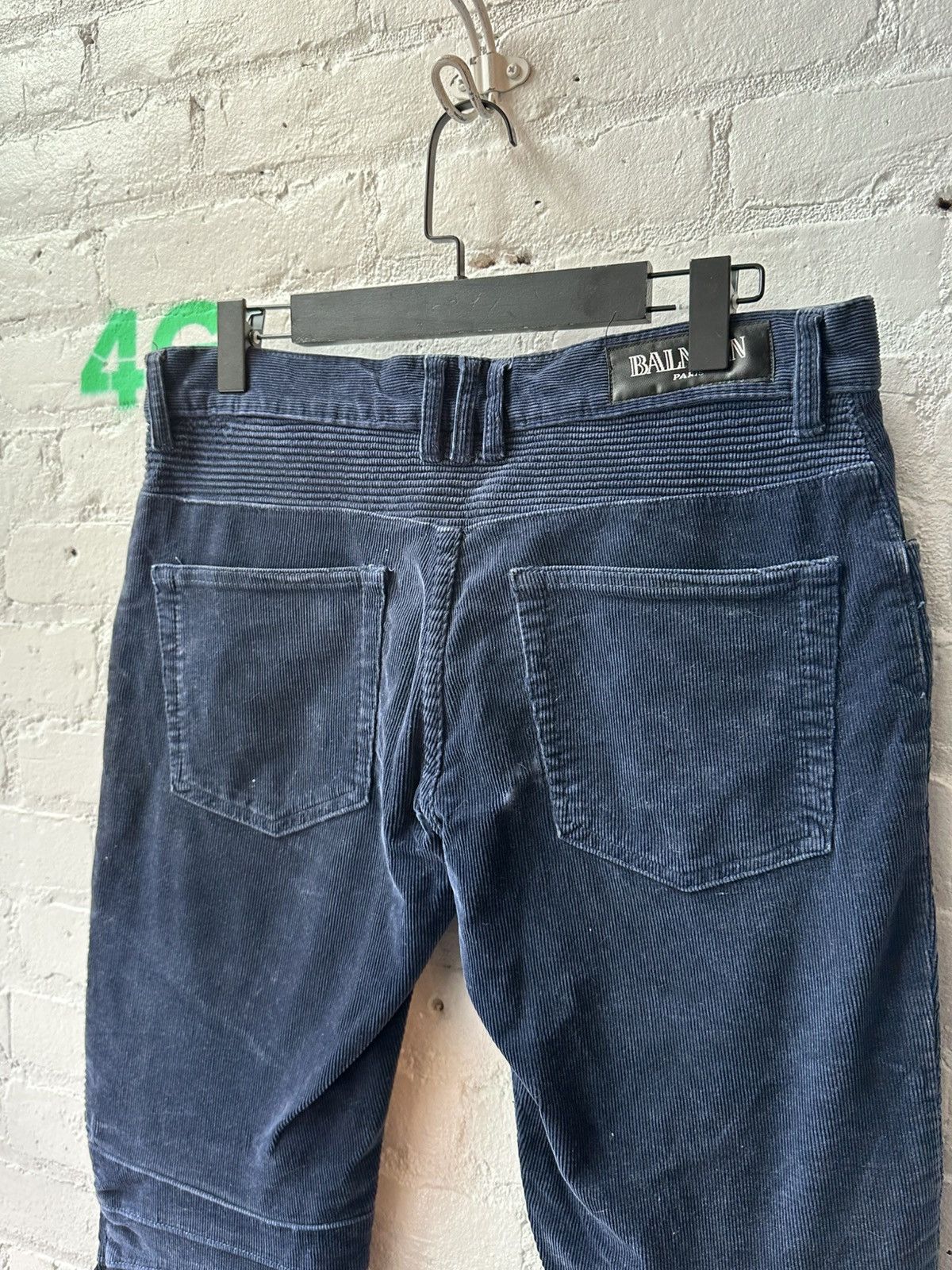 Balmain BALMAIN DECARIN COURDEROY BIKER PANTS SZ 32 Size US 32 / EU 48 - 4 Thumbnail