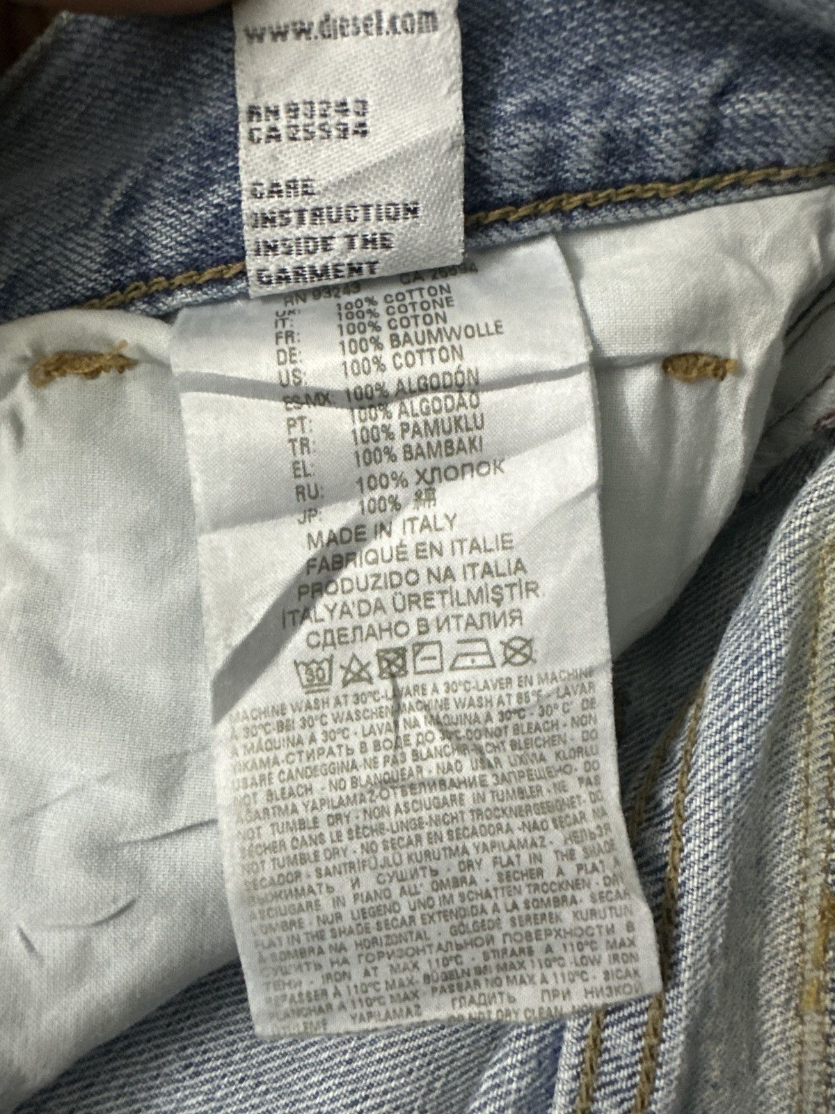 Diesel Hot Italy Diesel Distressed Denim Jeans Size US 40 / EU 56 - 9 Thumbnail