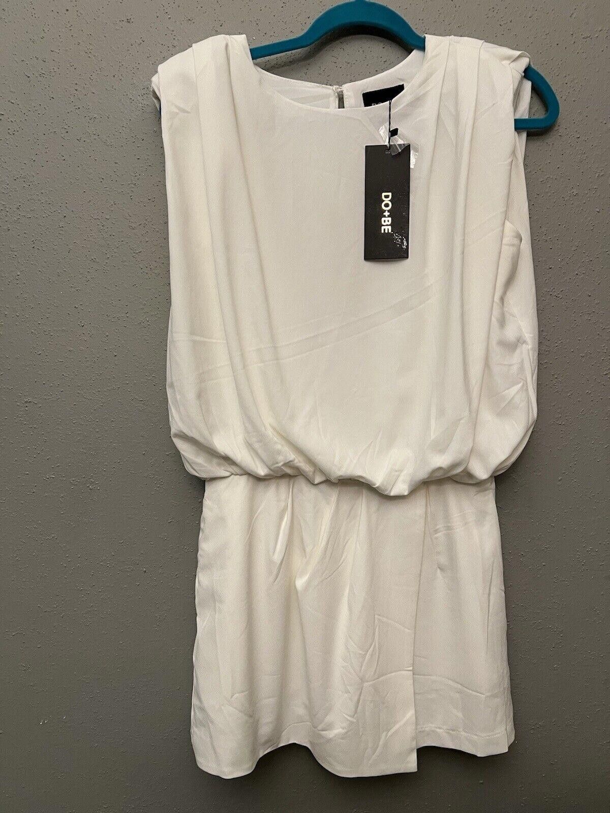 Designer Do+Be OPEN BACK ROMPER WHITE Shoulder Pads Size Small Size 28" / US 6 / IT 42 - 2 Thumbnail
