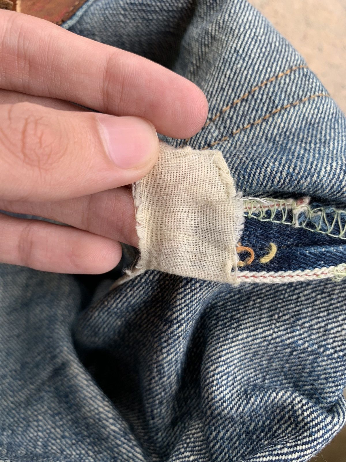 Japanese Brand × Vintage Vintage Go West Yellow divsion Selvedge distressed denim Size US 30 / EU 46 - 19 Thumbnail