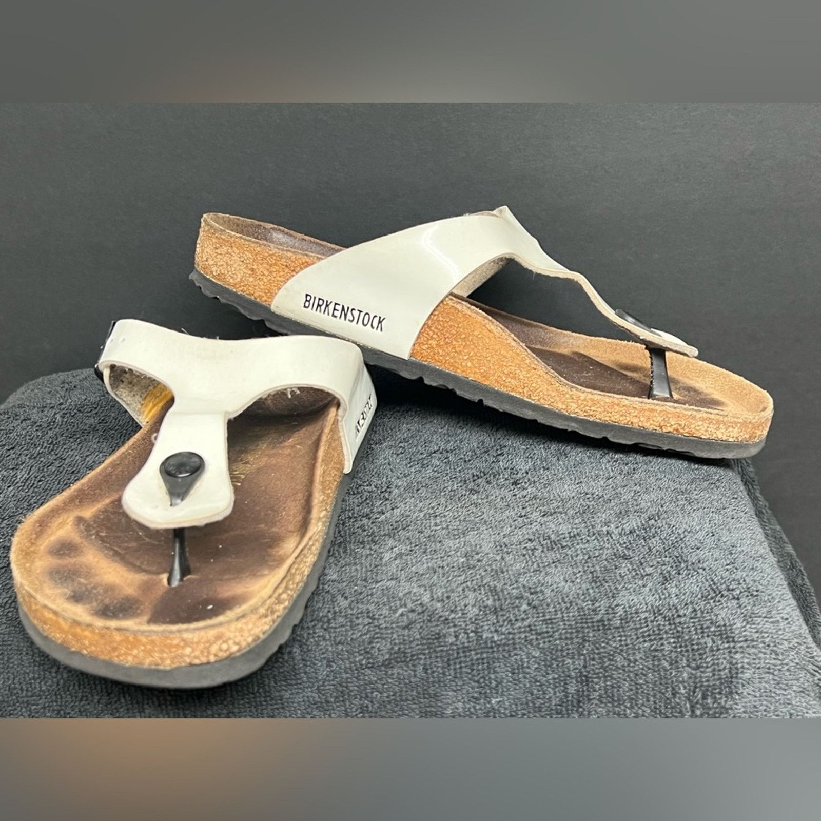 Birkenstock Birkenstock Gizeh Birko Sandal Sz 42 EU 11 US White Leather Size US 11 / IT 41 - 4 Thumbnail