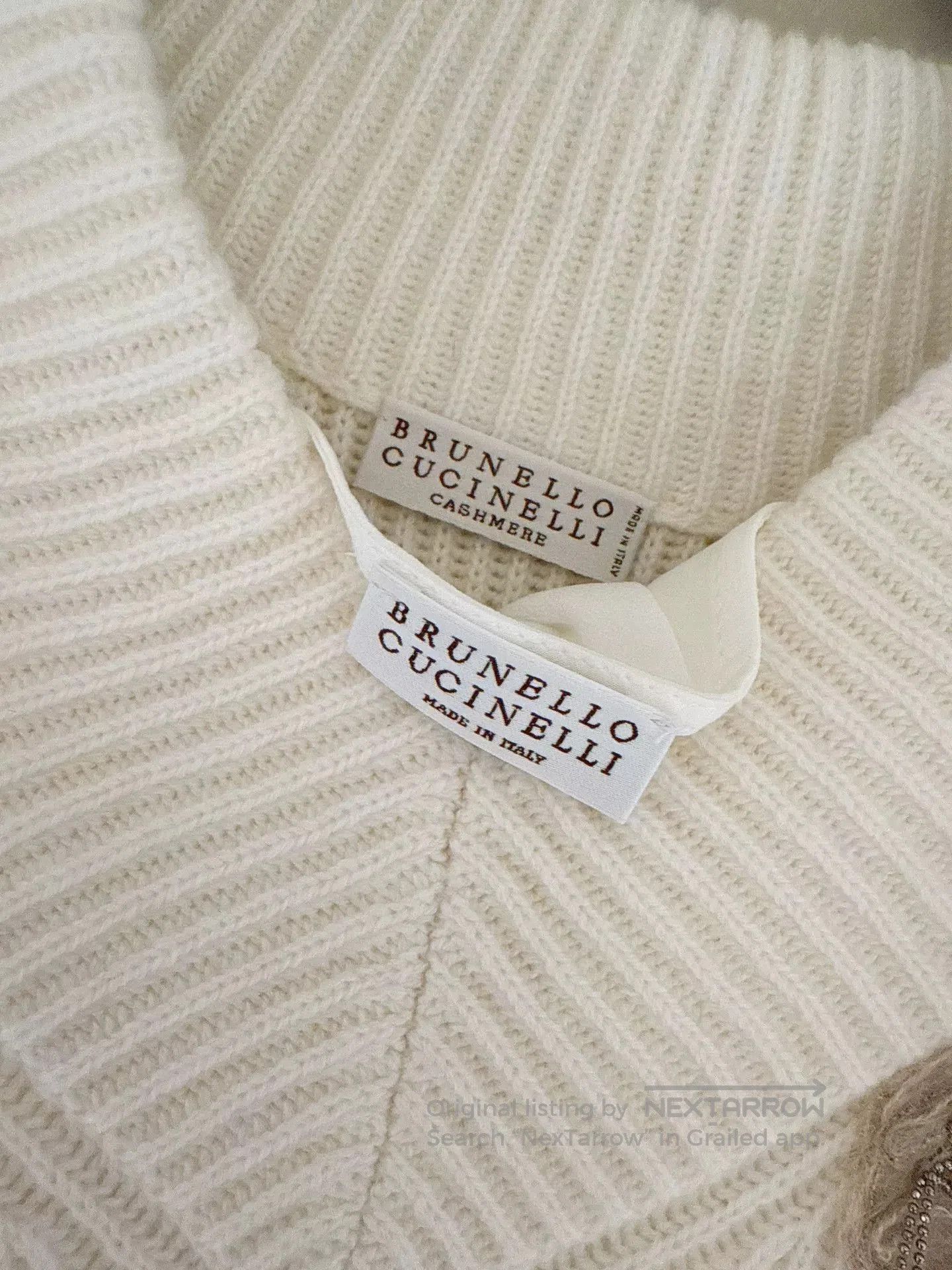 Brunello Cucinelli Brunello Cucinelli Beaded Flower Cashmere Dress. Size US XXS / EU 40 - 7 Thumbnail