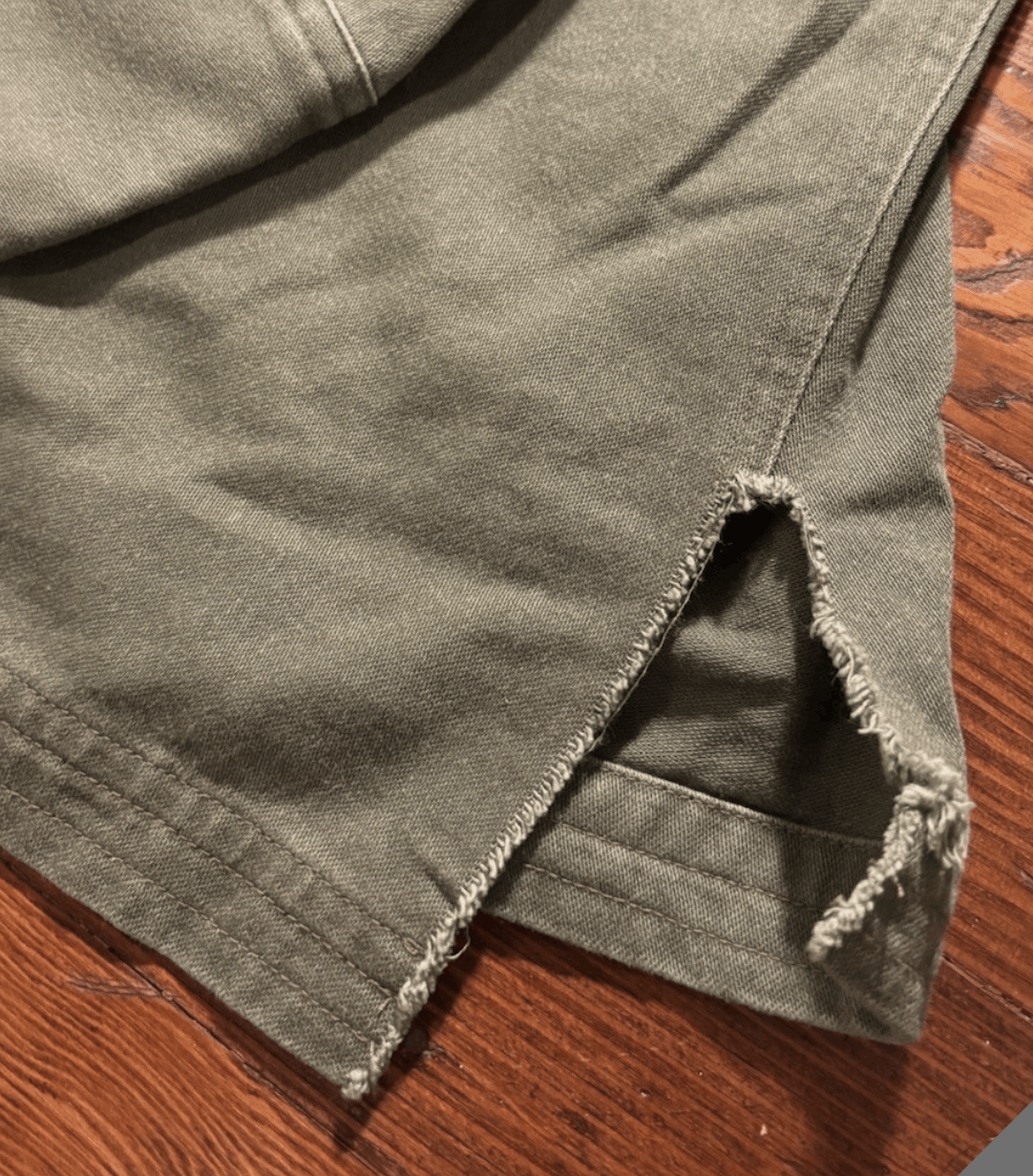Greg Lauren Army Chambray Dhurrie Kimono GL1 Size US XL / EU 56 / 4 - 7 Thumbnail