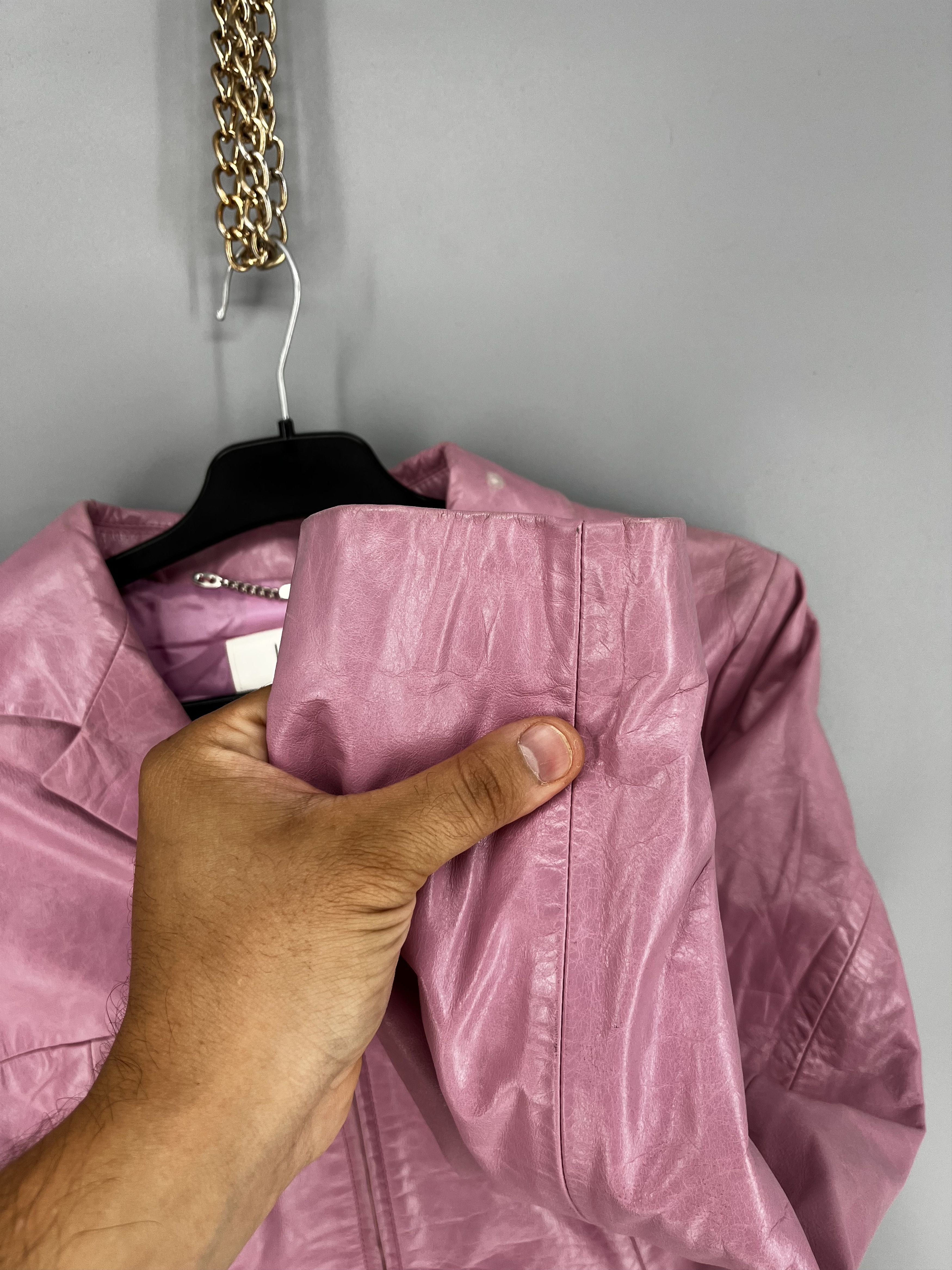 Laurel Leather biker jacket Laurel Pink size 38FR in Leather Size S / US 4 / IT 40 - 13 Thumbnail