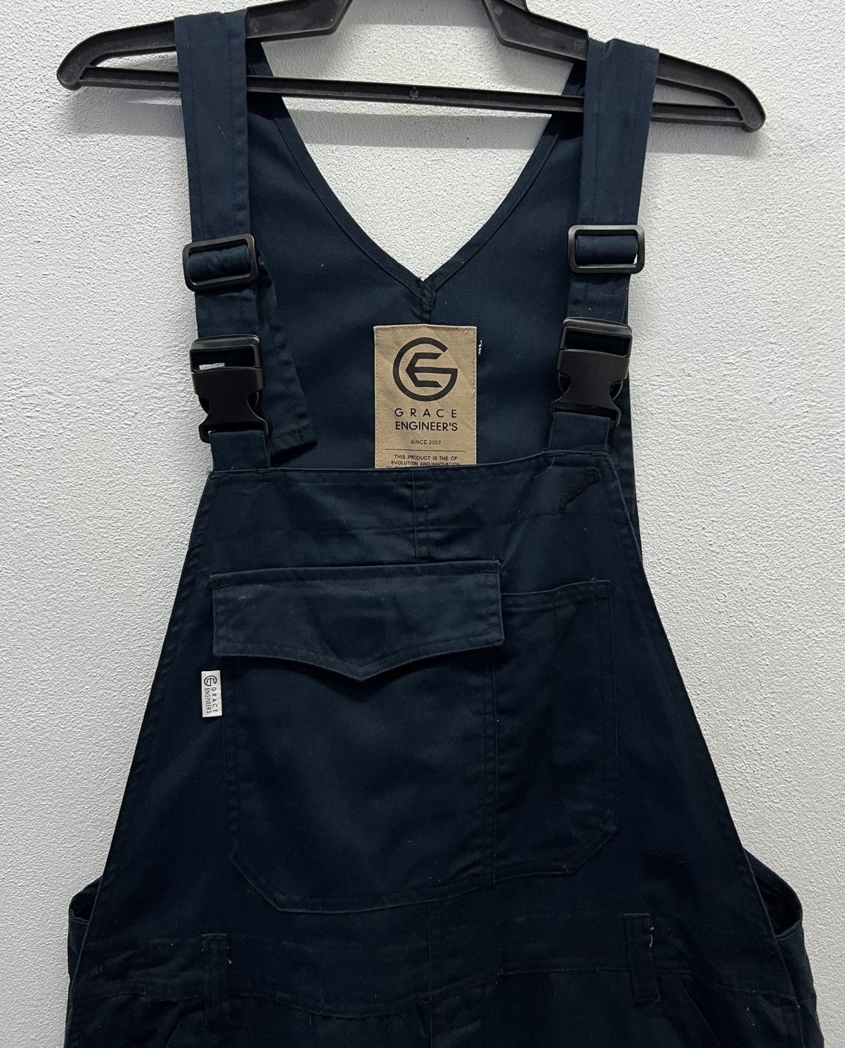 Japanese Brand × Vintage Vintage Grace Engineer's GE-157 Work Overalls – Navy Blue Size US 38 / EU 54 - 3 Thumbnail