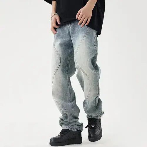 Japanese Brand × Jean Street 90’s hiphop washed skateboard hip-hop jeans Size US 34 / EU 50 - 3 Thumbnail