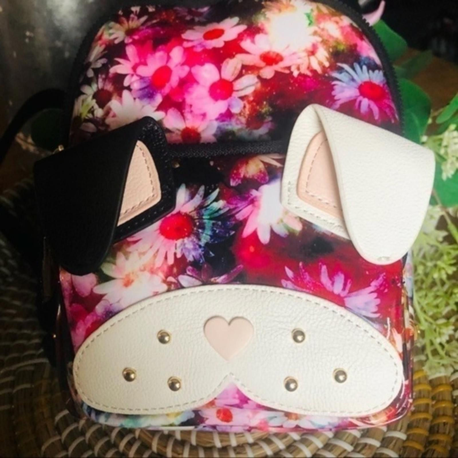 Designer Betsey Johnson Floral Dog Backpack NWT Size ONE SIZE - 1 Thumbnail