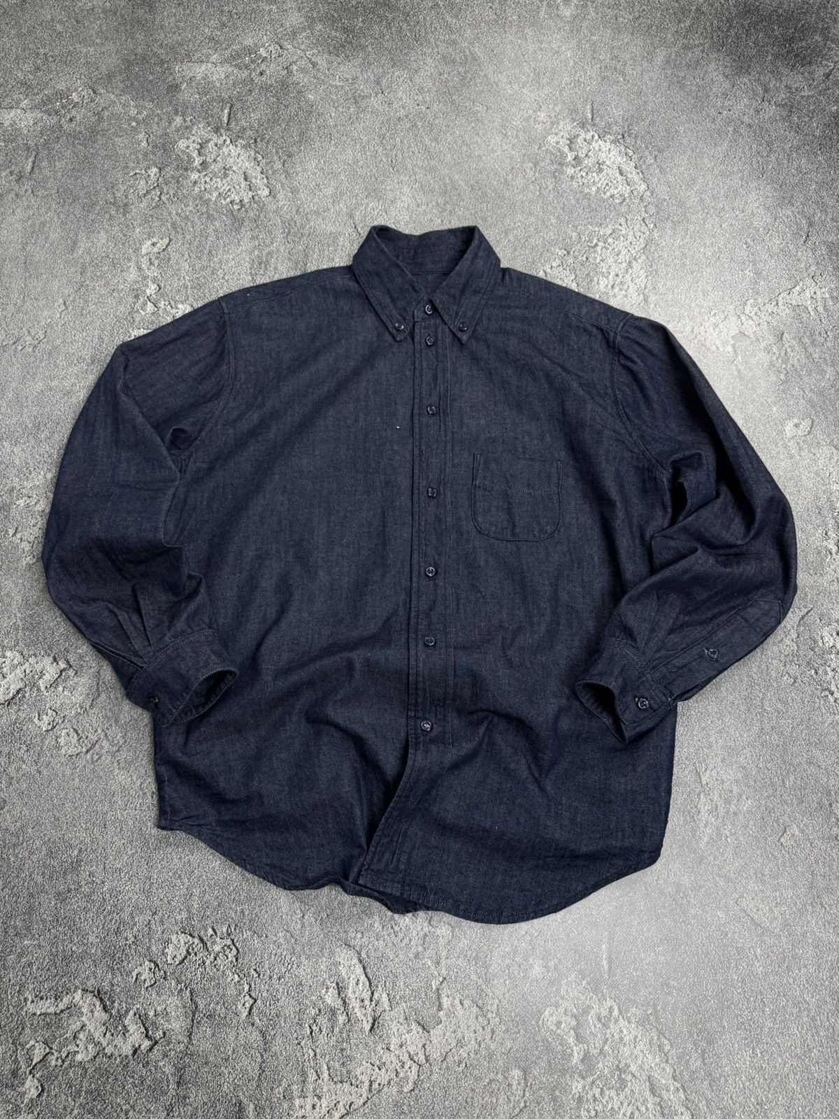 Acne Studios Acne Studios Long Sleeve Pocket Logo Oversize Shirt Size US M / EU 48-50 / 2 - 1 Thumbnail