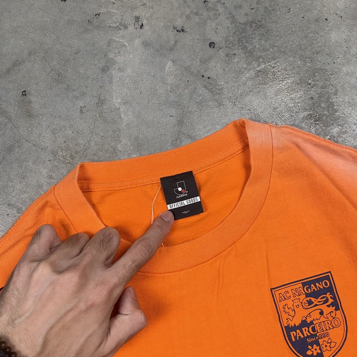 Japanese Brand × Vintage y2k AC Nagano Parceiro FC Sunfaded Tee Size US L / EU 52-54 / 3 - 4 Thumbnail