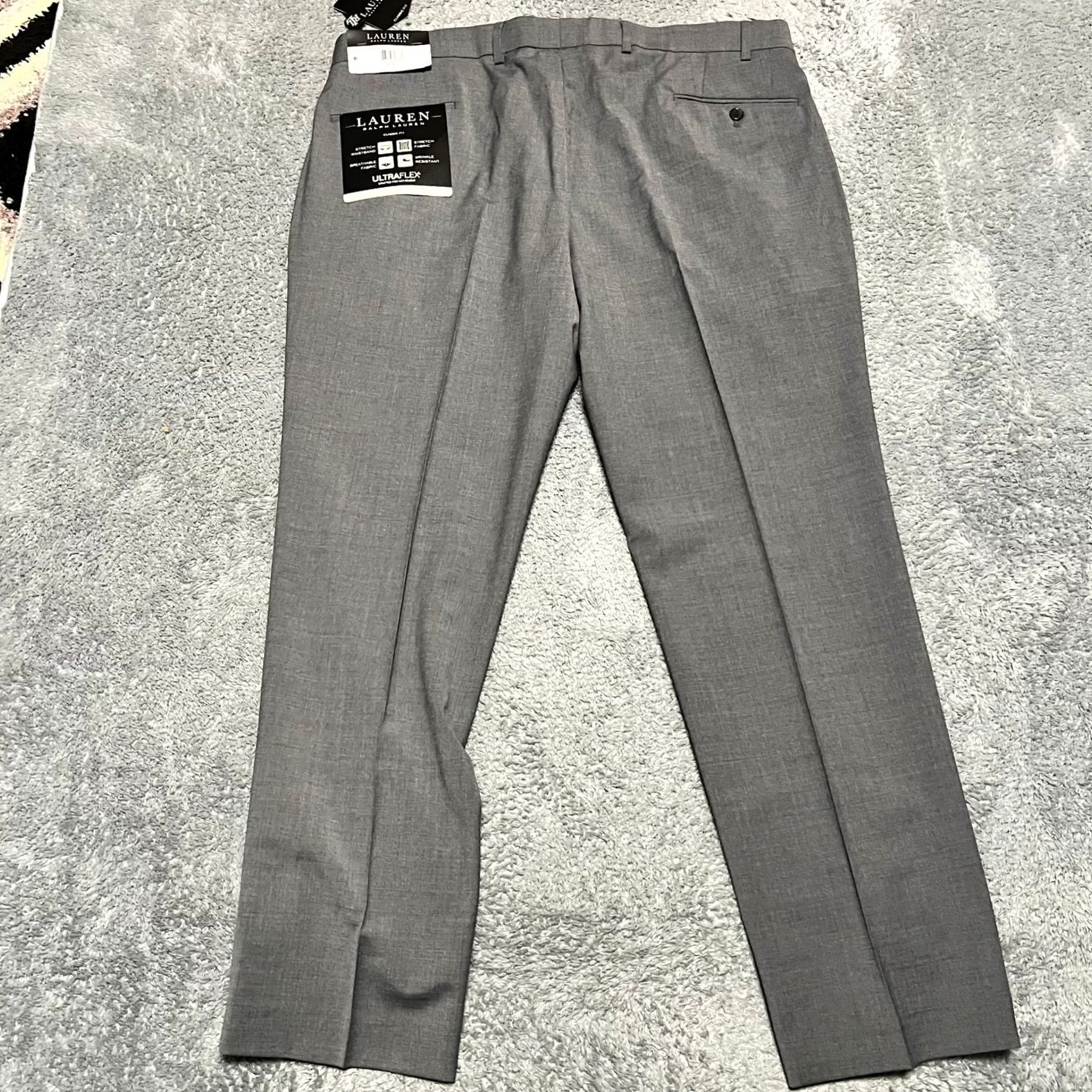Vintage Lauren Ralph Lauren Pants Mens 38 x 30 High Performance Wool Dress Ultraflex Gray Dress Pants Mens Regular Wool Ultraflex 38 30 Size US 38 / EU 54 - 3 Thumbnail