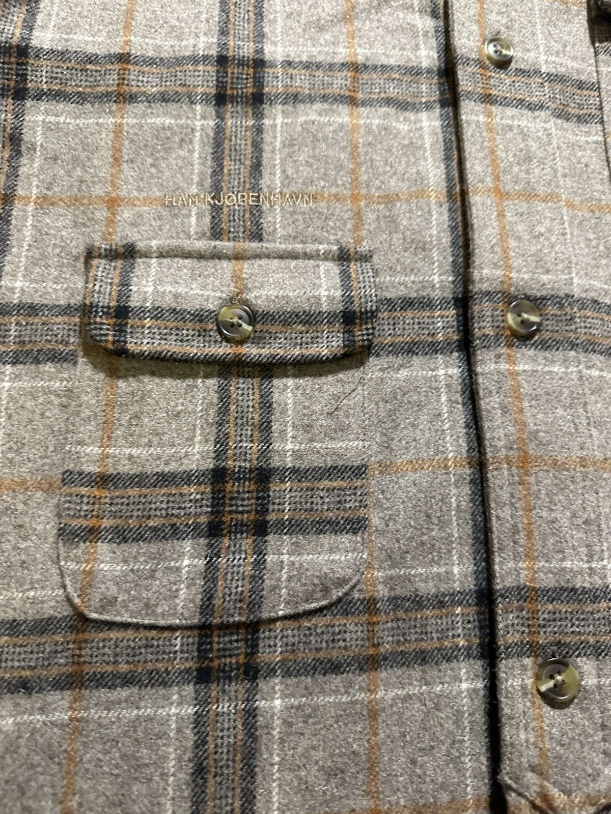 Han Kjobenhavn Wool Shirt Han Kjobenhavn army Size US L / EU 52-54 / 3 - 3 Thumbnail
