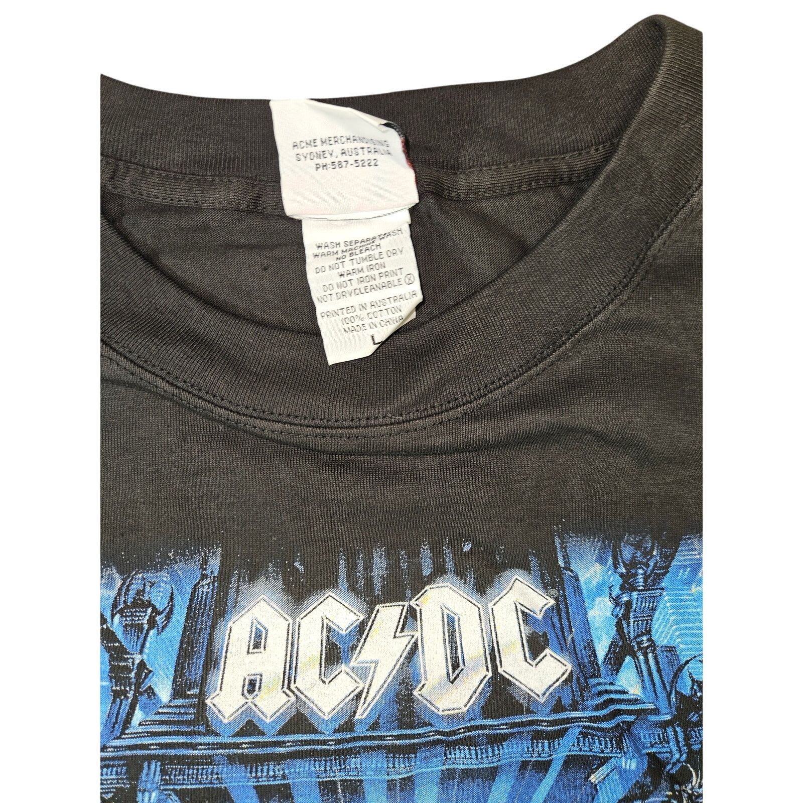 Acme Clothing Vintage 1996 ACDC World Tour Ballbreaker Shirt Size US L / EU 52-54 / 3 - 3 Thumbnail